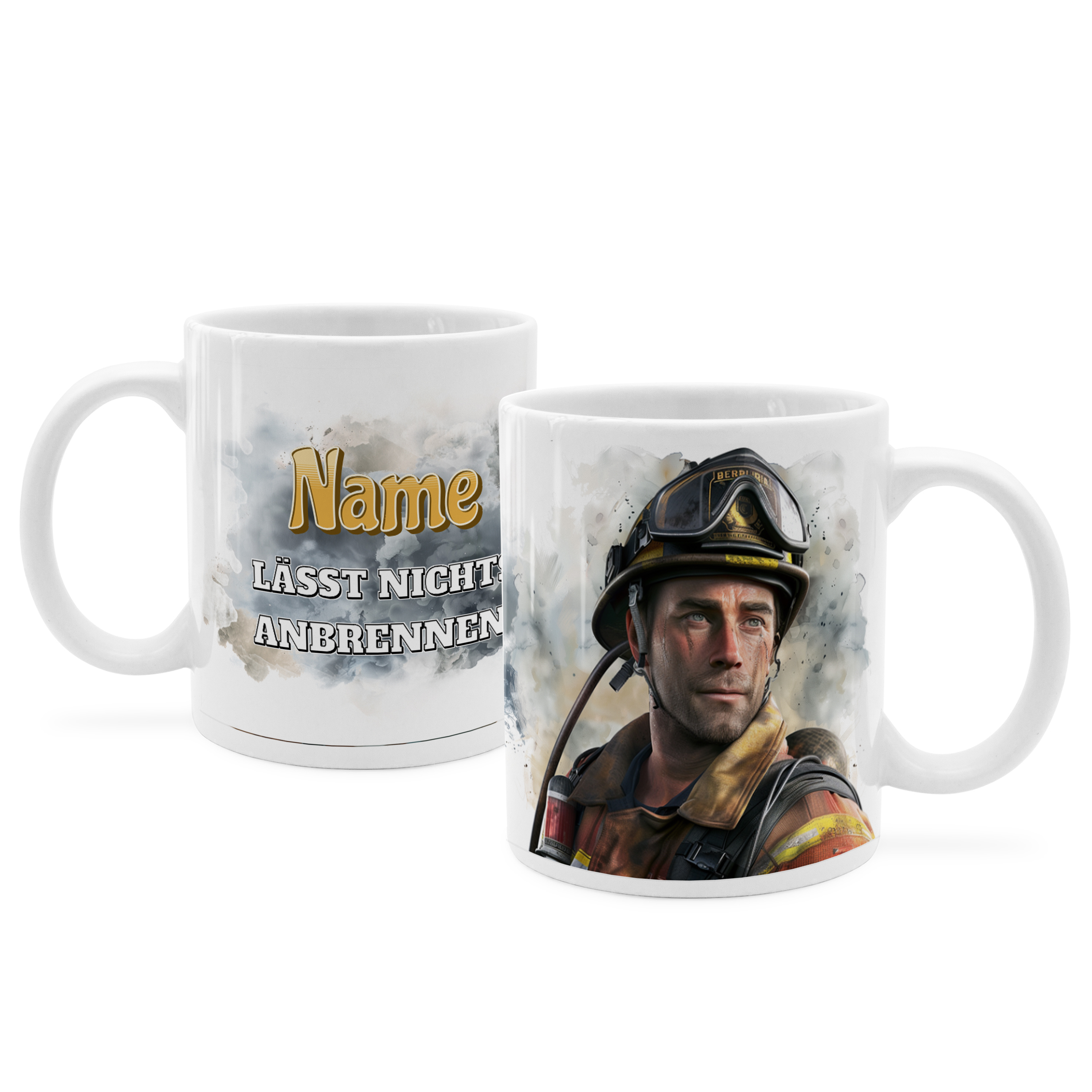 Face Swap Tasse Feuerwehrmann