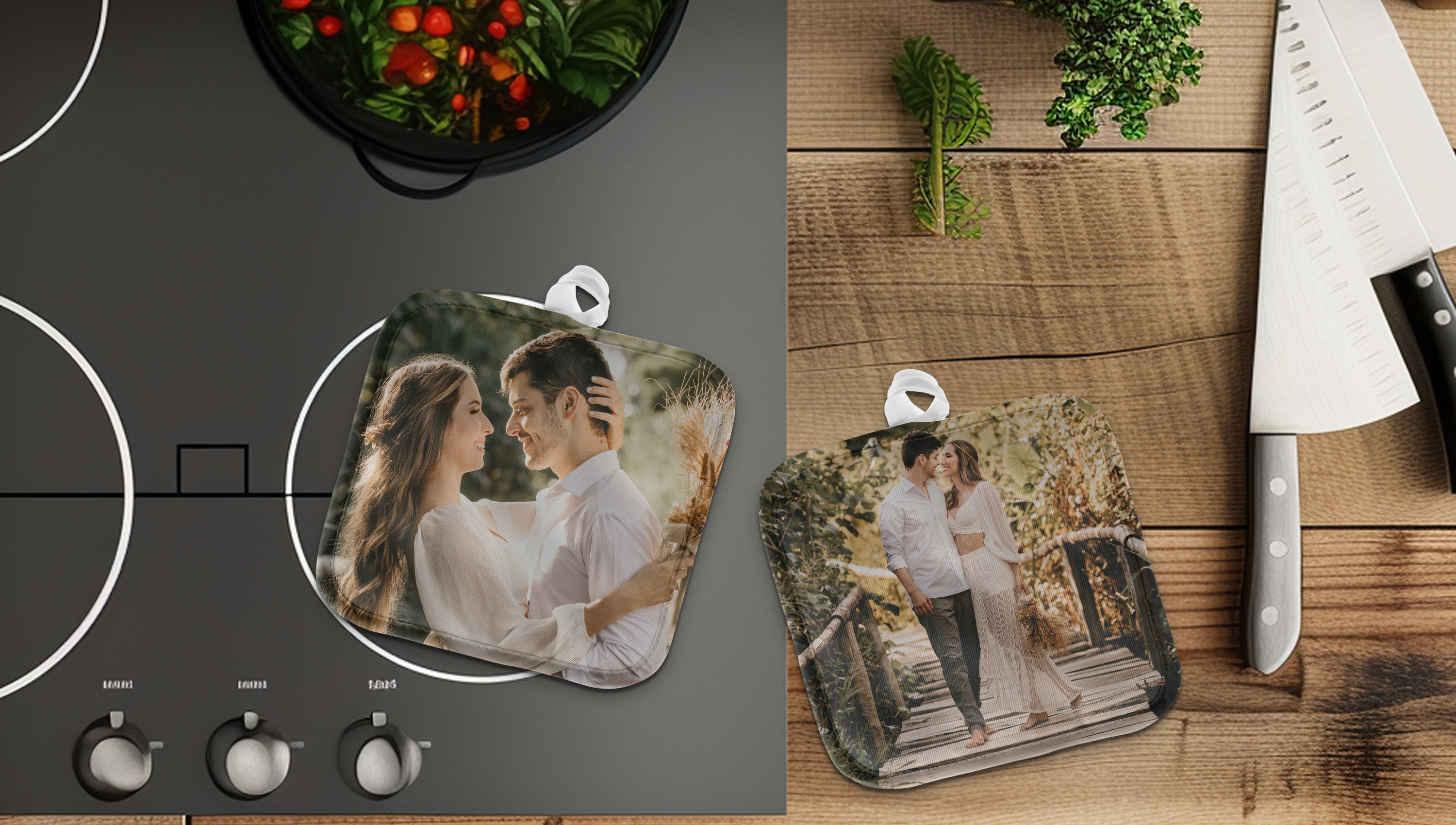 Individuelle Topflappen mit Foto bedrucken