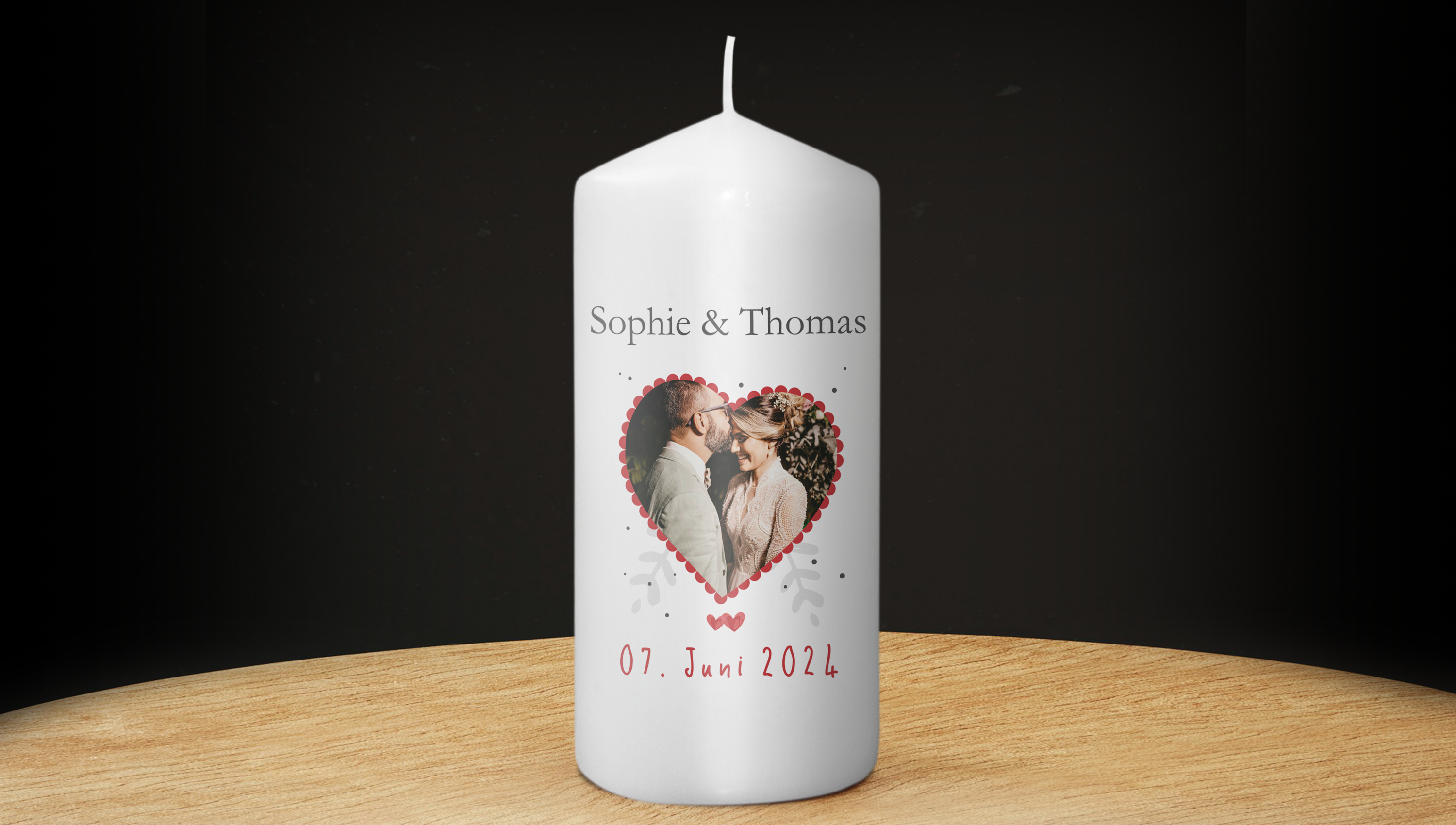 Persönliche Traukerzen selbst gestalten