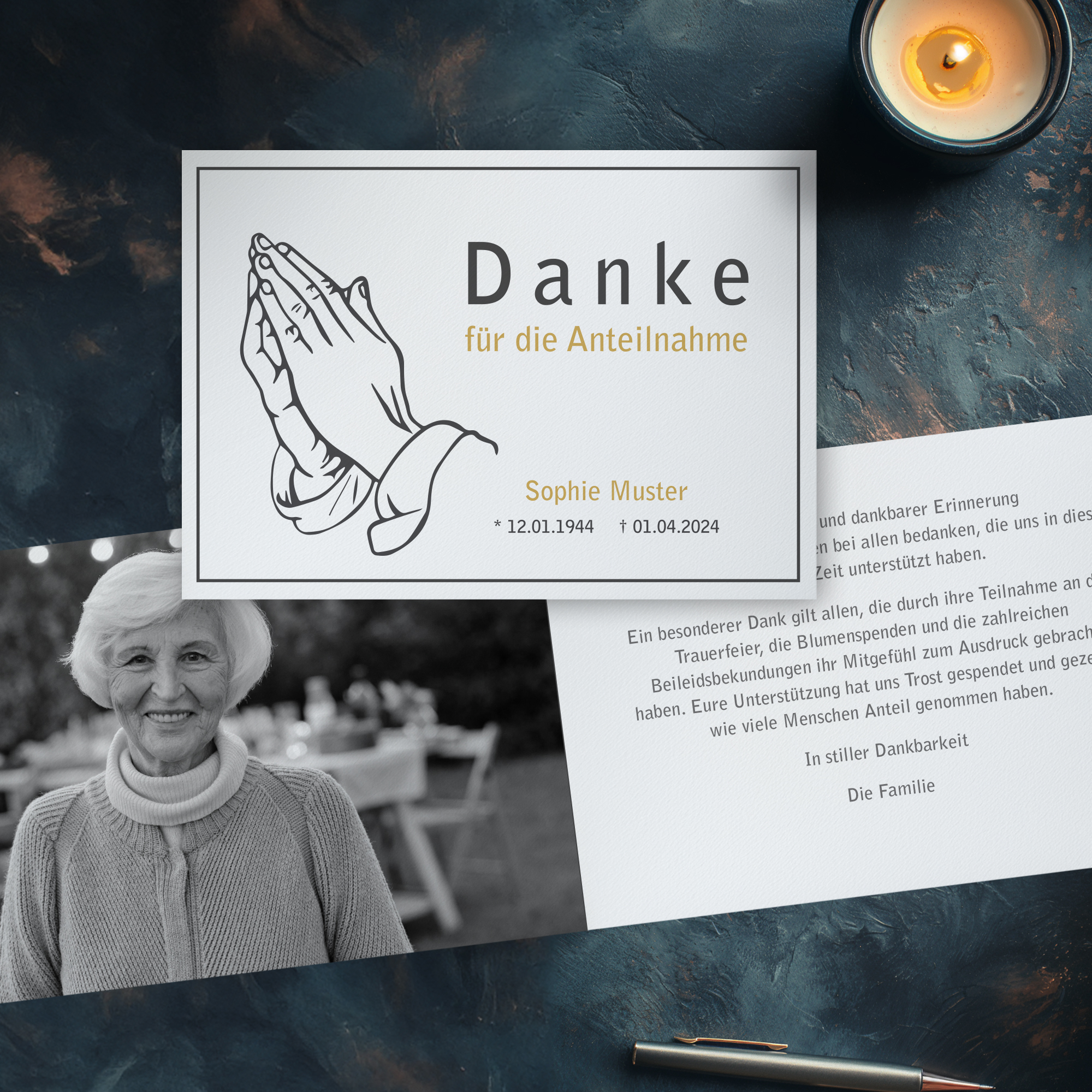 Trauerdanksagungen
