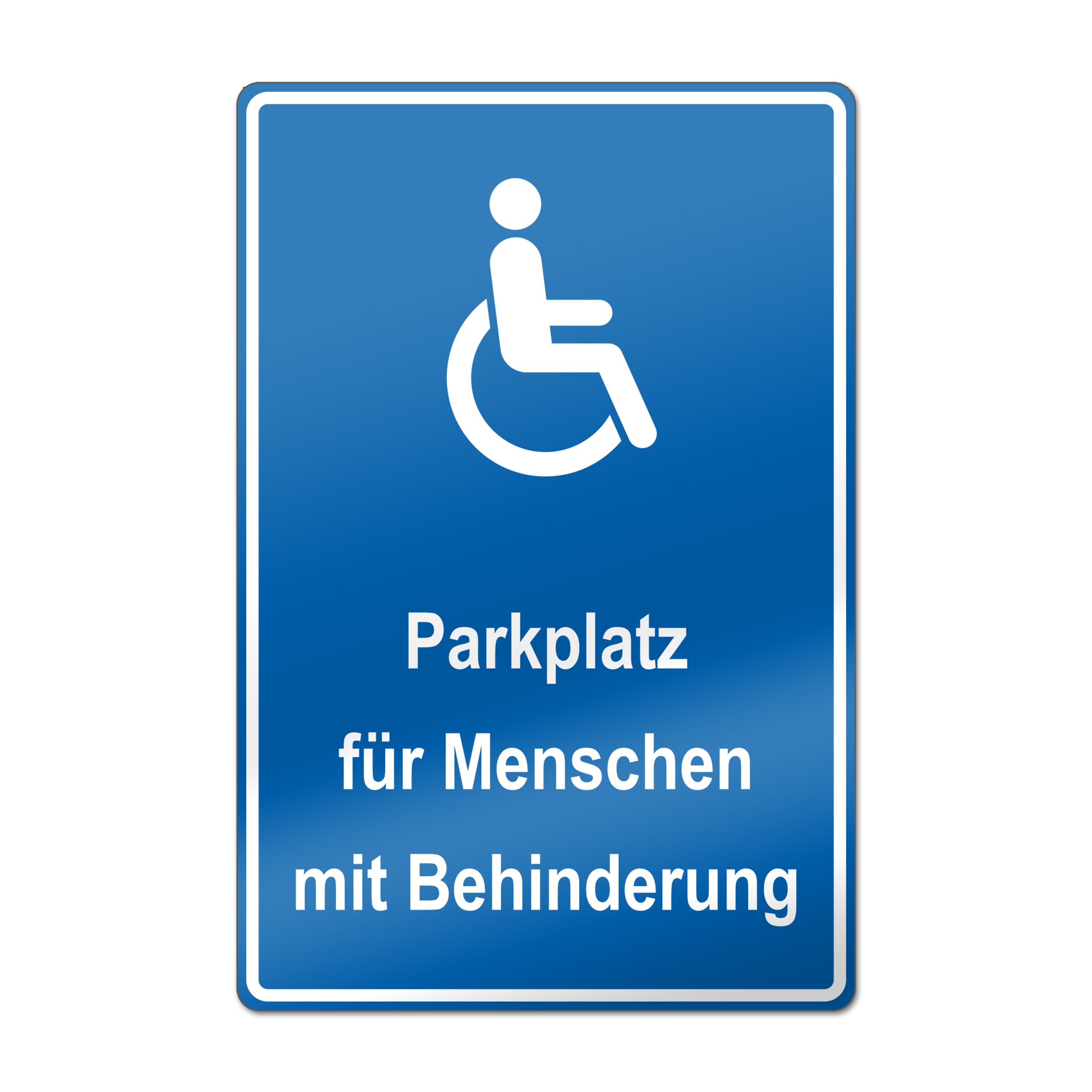 Parkschilder Behindertenparkplatz - Hochformat
