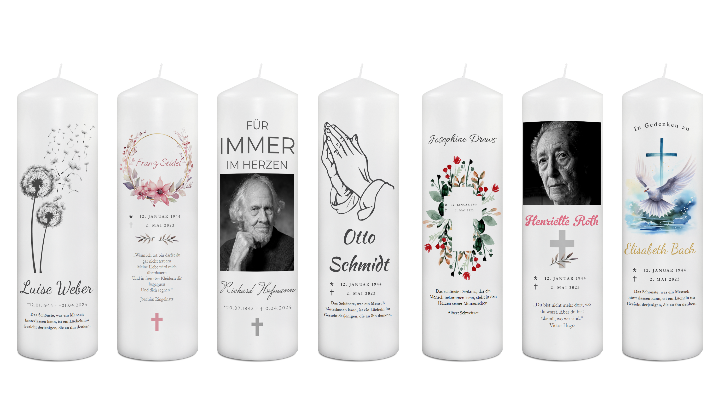 Personalisierte Trost-Geschenke für Hinterbliebene gestalten