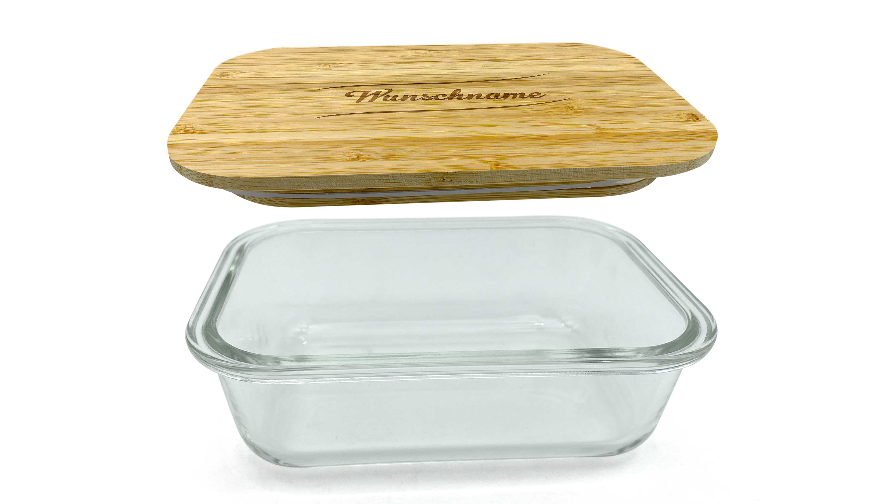Die Glasfrischhaltedose mit Bambusdeckel als persönliche Geschenkidee