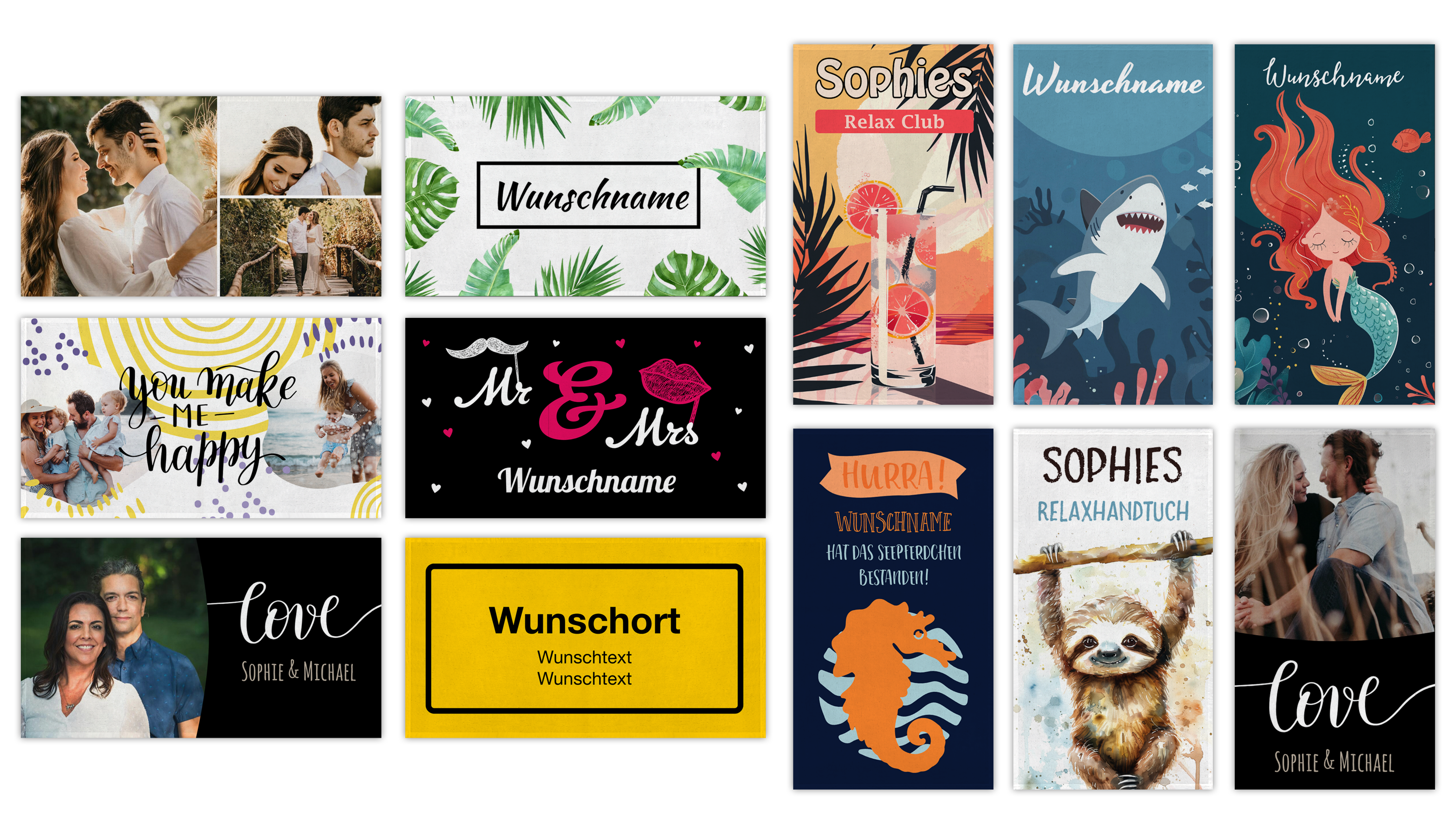 Fotohandtuch mit eigenem Motiv als fasertiefer Textildruck