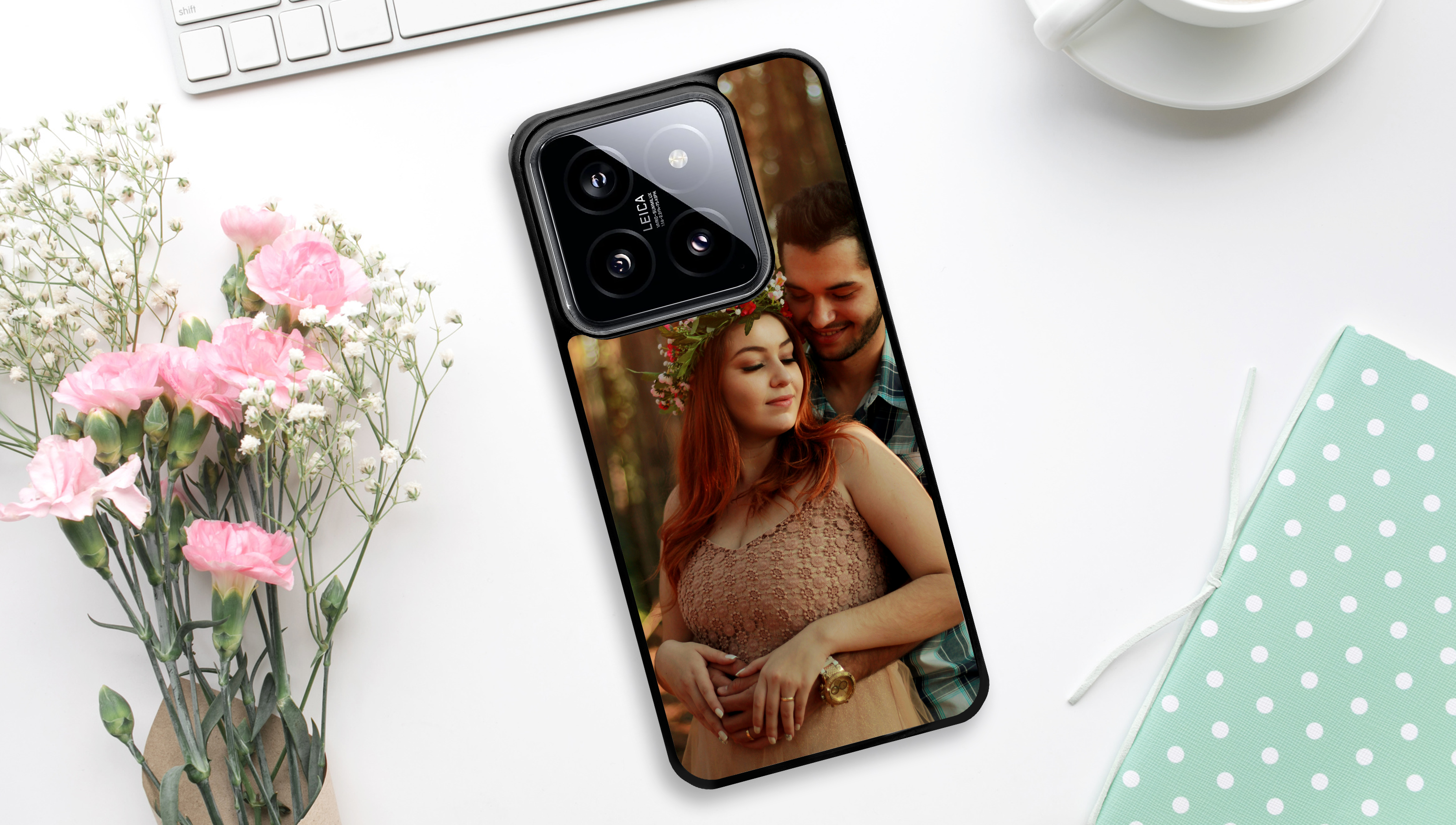 Personalisierte Xiaomi 14 Smartphonehülle mit Foto, Name oder Text