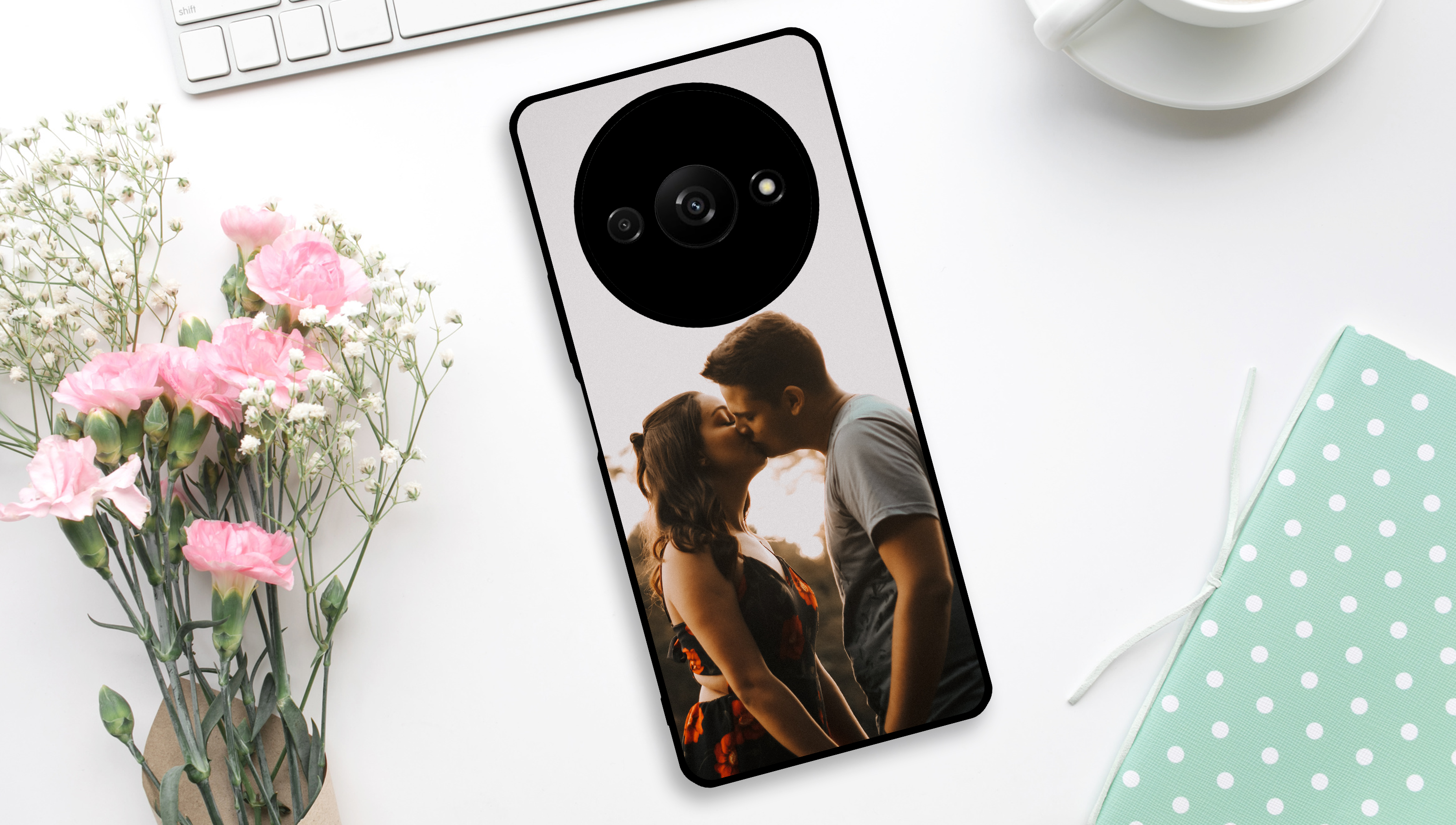 Xiaomi Redmi A3 Smartphonehülle mit Foto, Namen oder Wunschtext