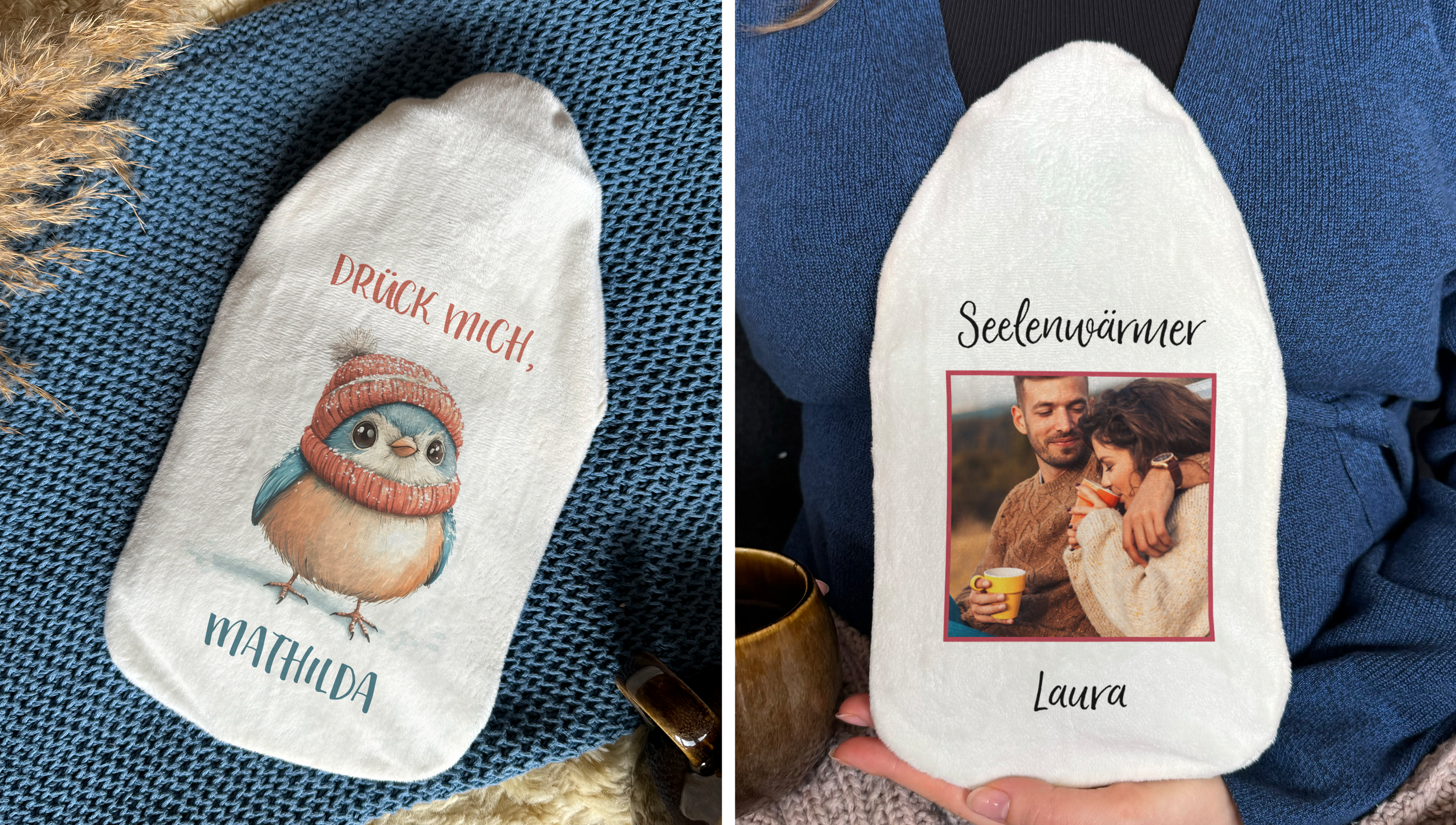 Kühlkissen oder Wärmflasche bedrucken lassen