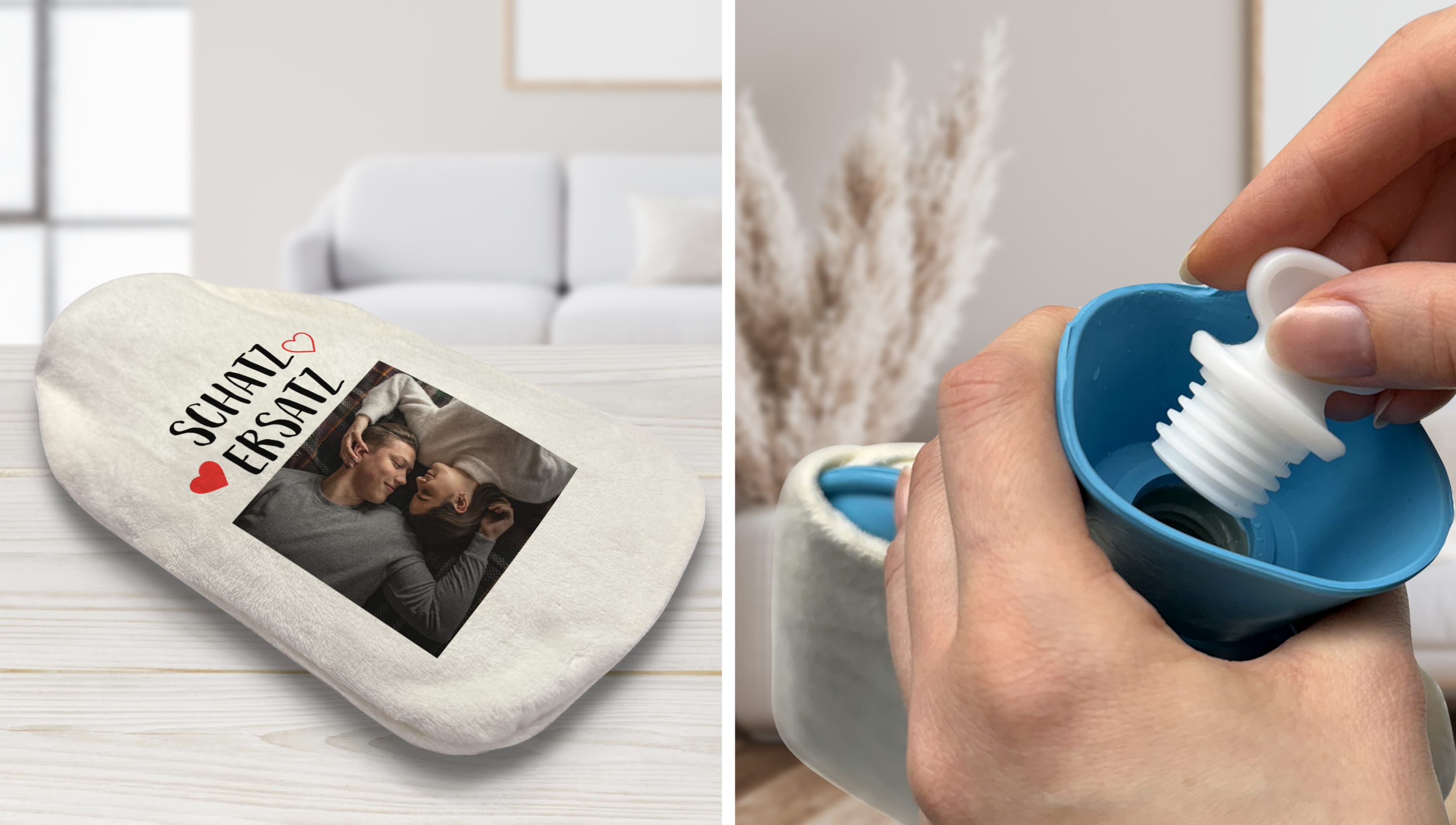 Individuelle Wärmflasche bedrucken lassen