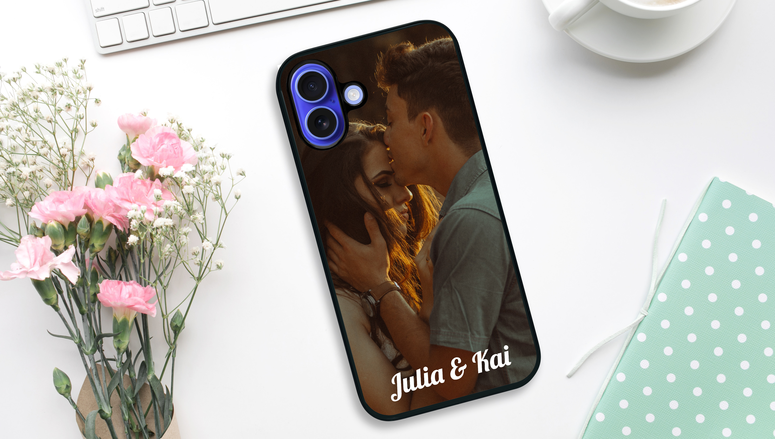 Deine iPhone 16+ Schutzhülle mit Foto, Namen oder Text