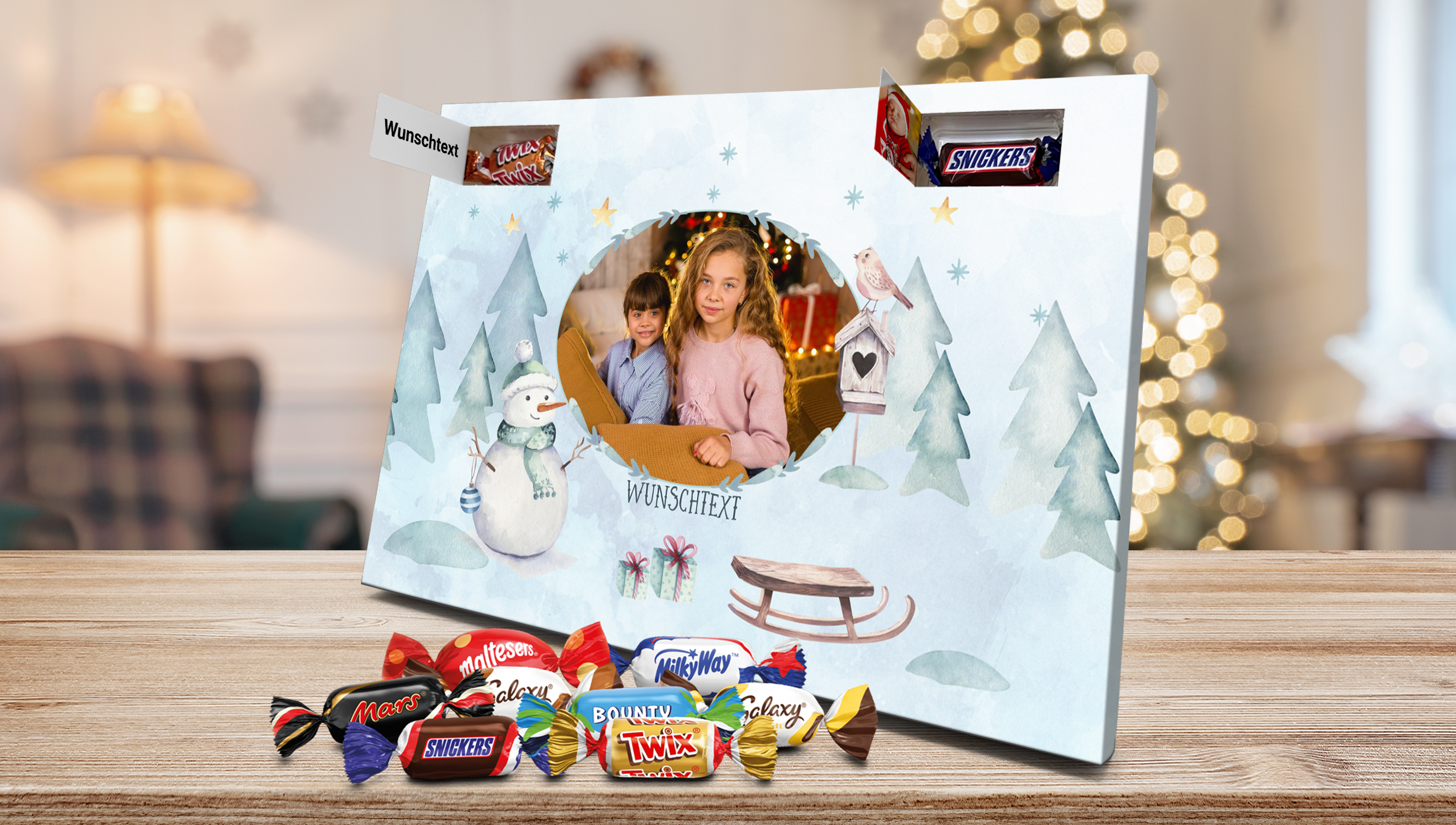Kinder Adventskalender mit eigenem Motiv bedrucken lassen