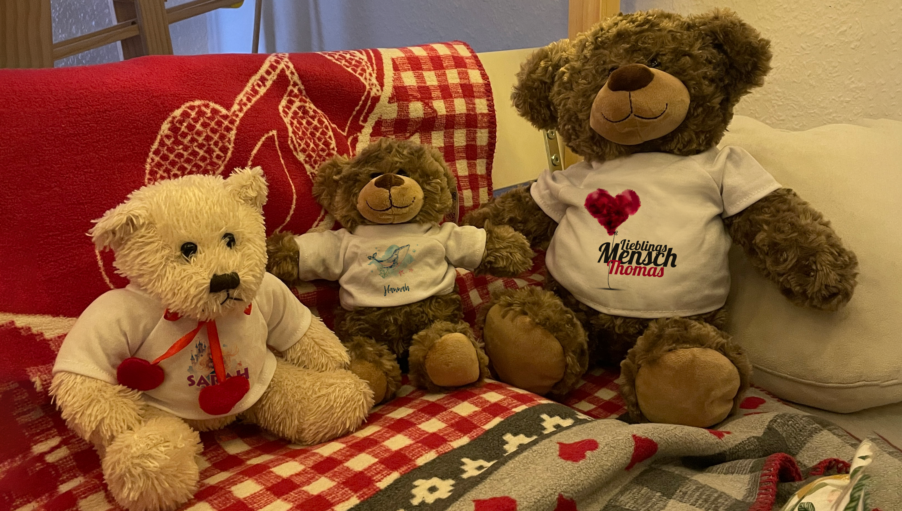 Dein Foto Kuscheltier mit T-Shirt als Geschenk zu jedem Anlass