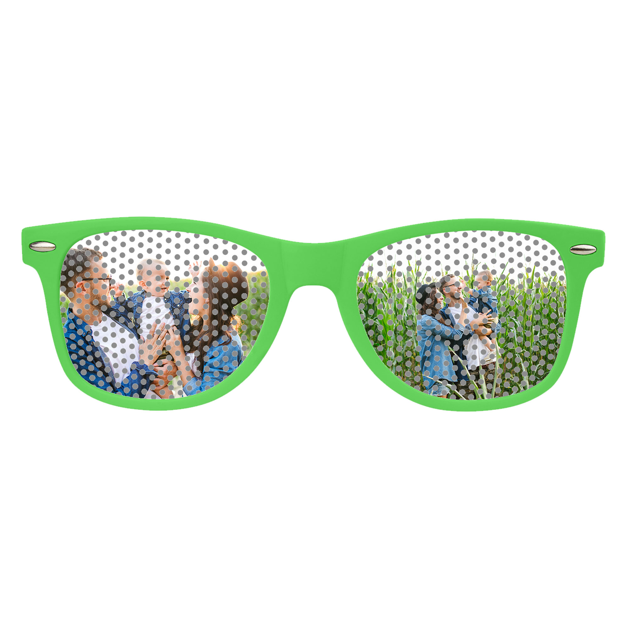 Brille Grün