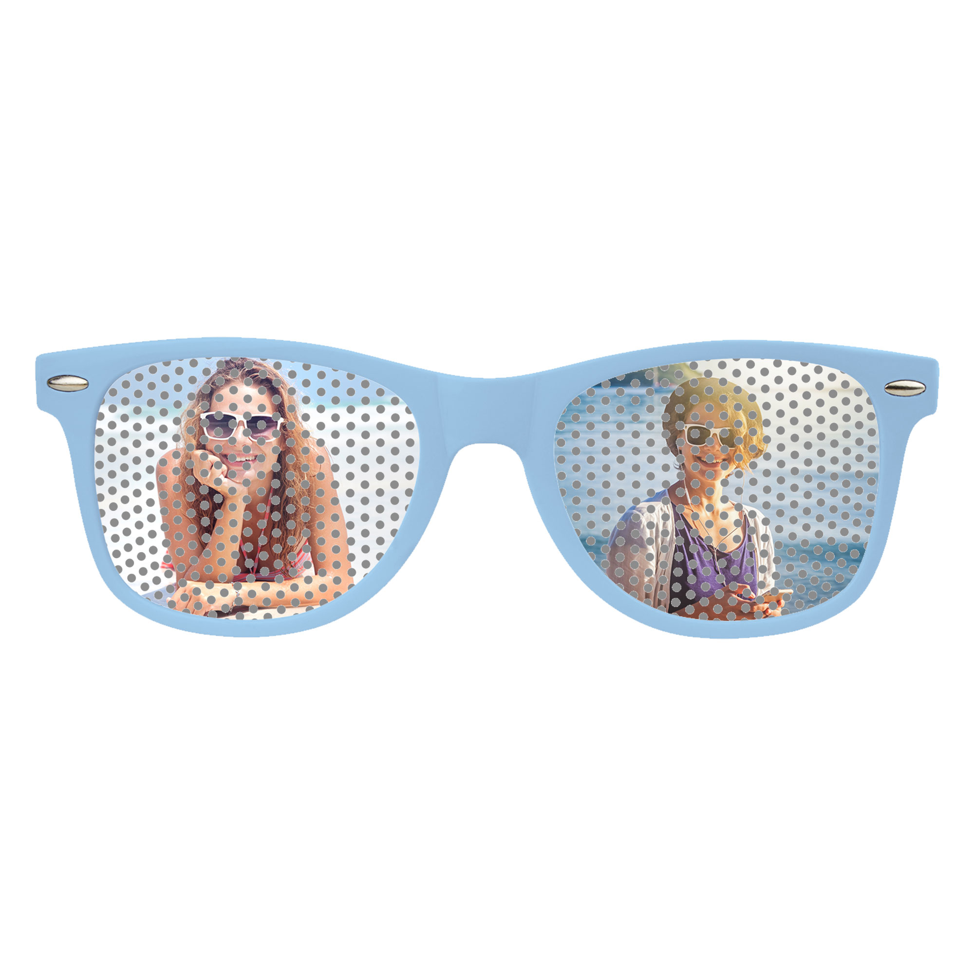 Brille Hellblau