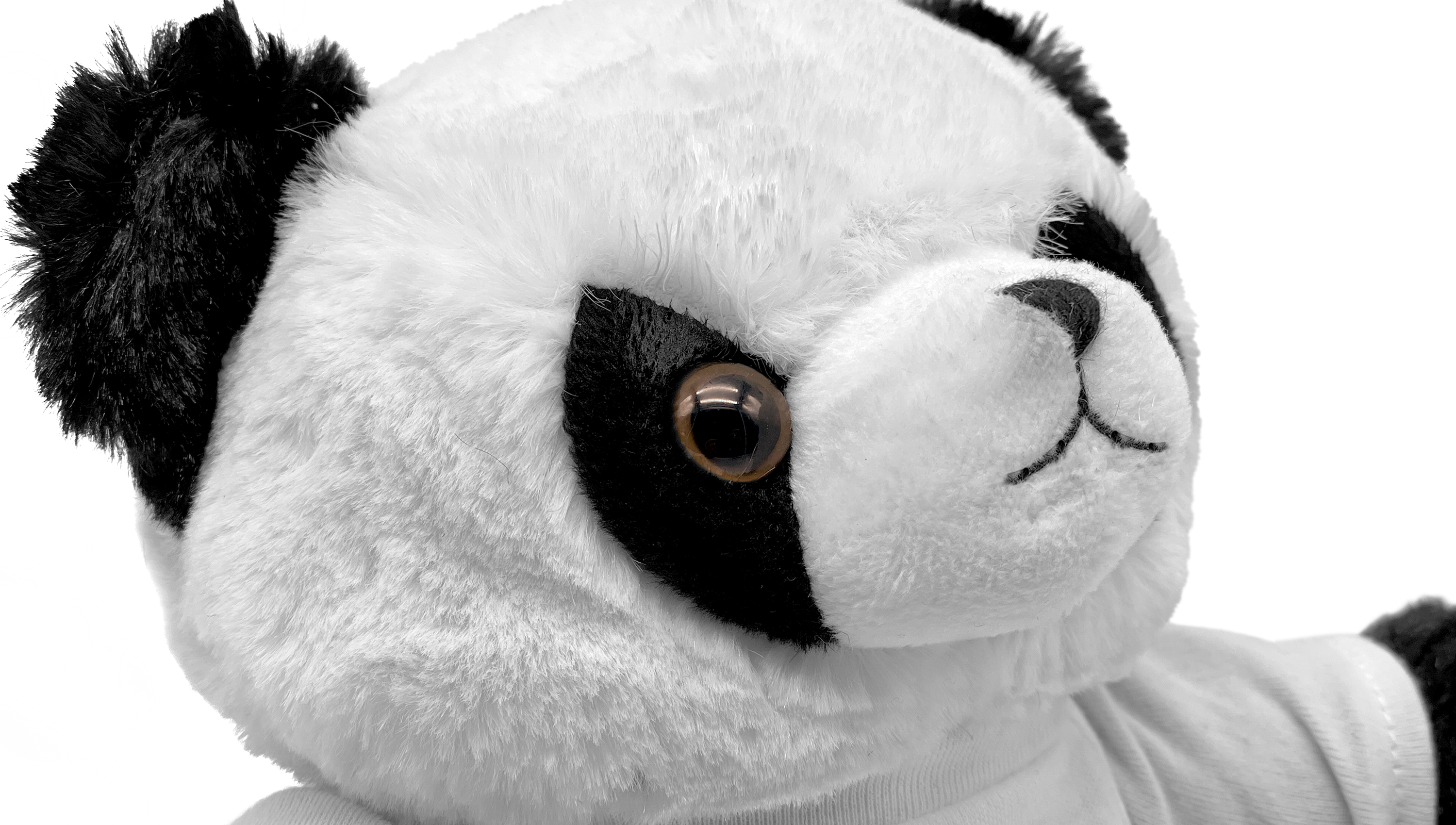 Stoffpanda mit eigenem Namen personalisiert