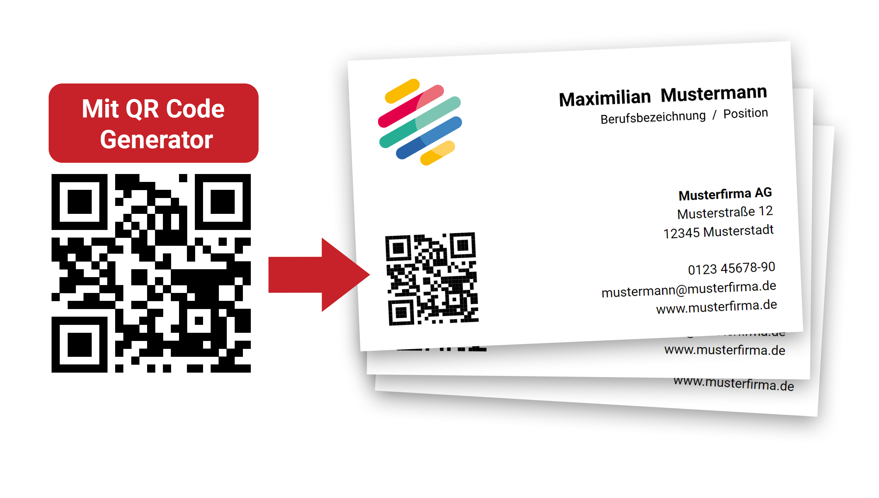 QR Code auf Visitenkarte drucken