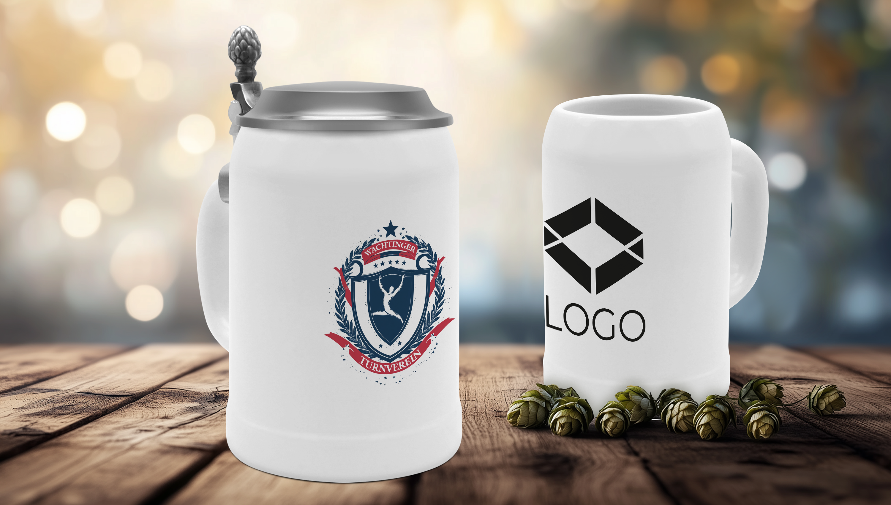Personalisierte Bierkrüge mit Logo bedrucken lassen