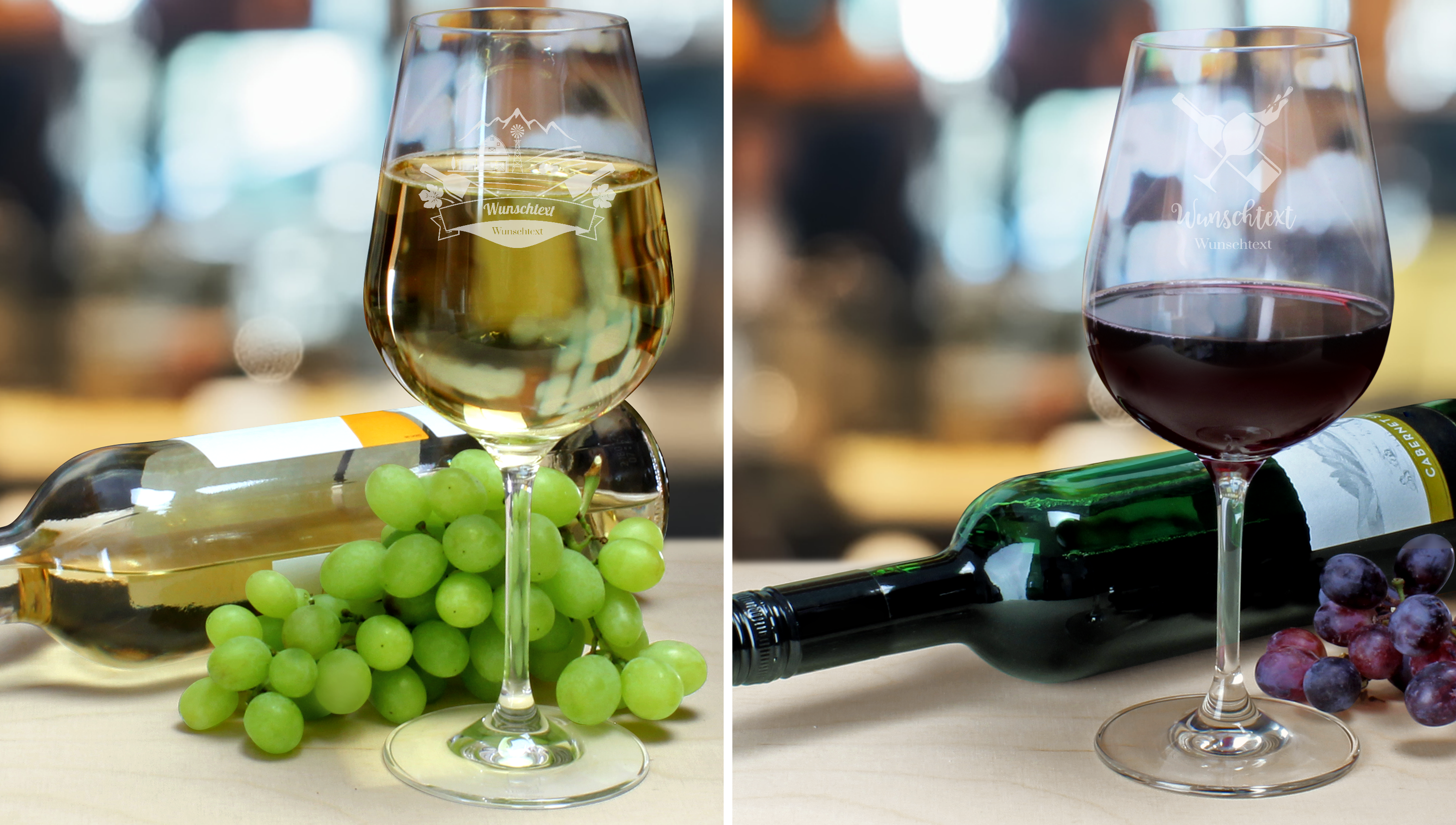Geschenkidee für Weinliebhaber: Personalisierte Weingläser