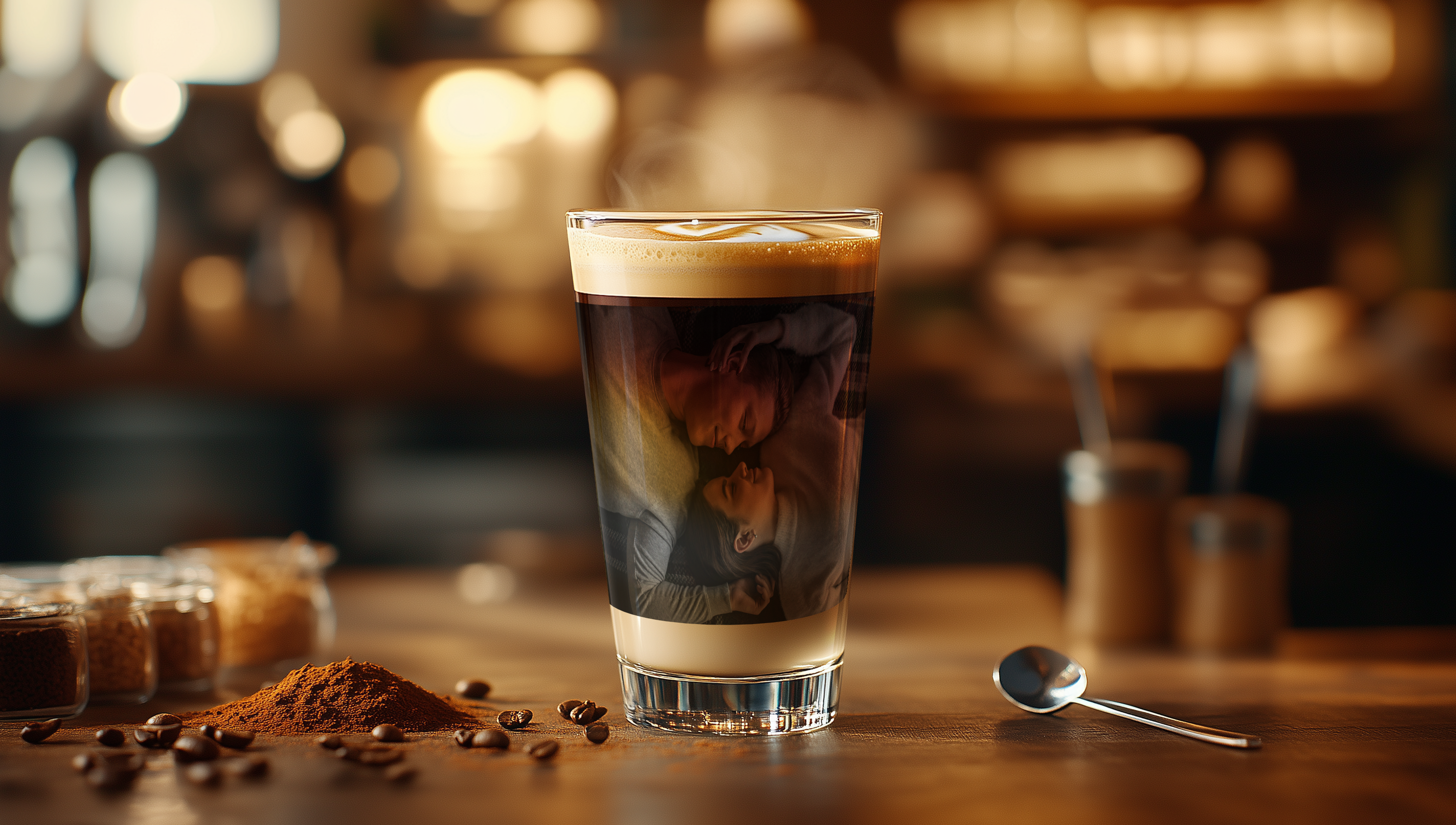 Latte Glas bedrucken lassen – und leckeren Kaffee genießen