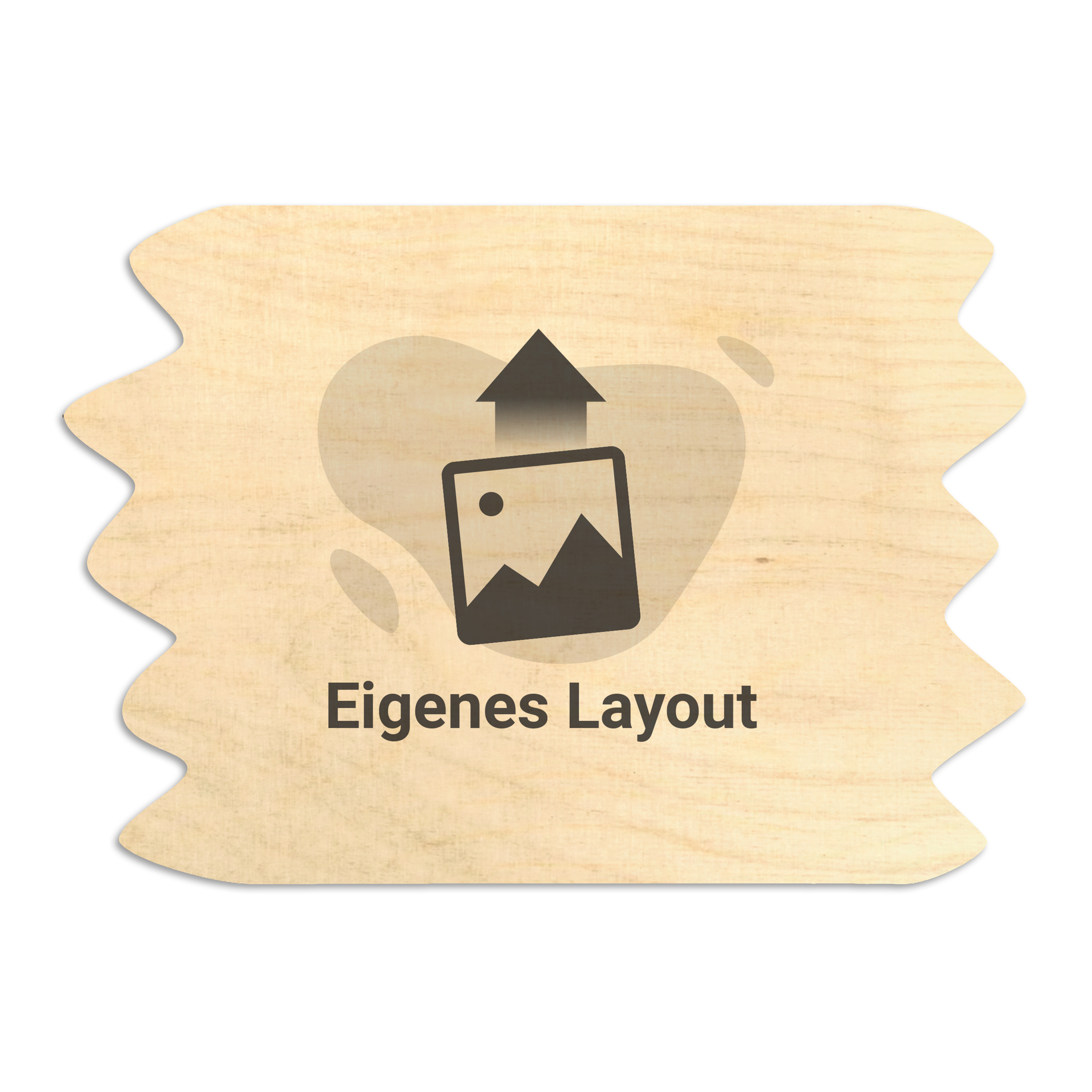 Holzschild Zackig