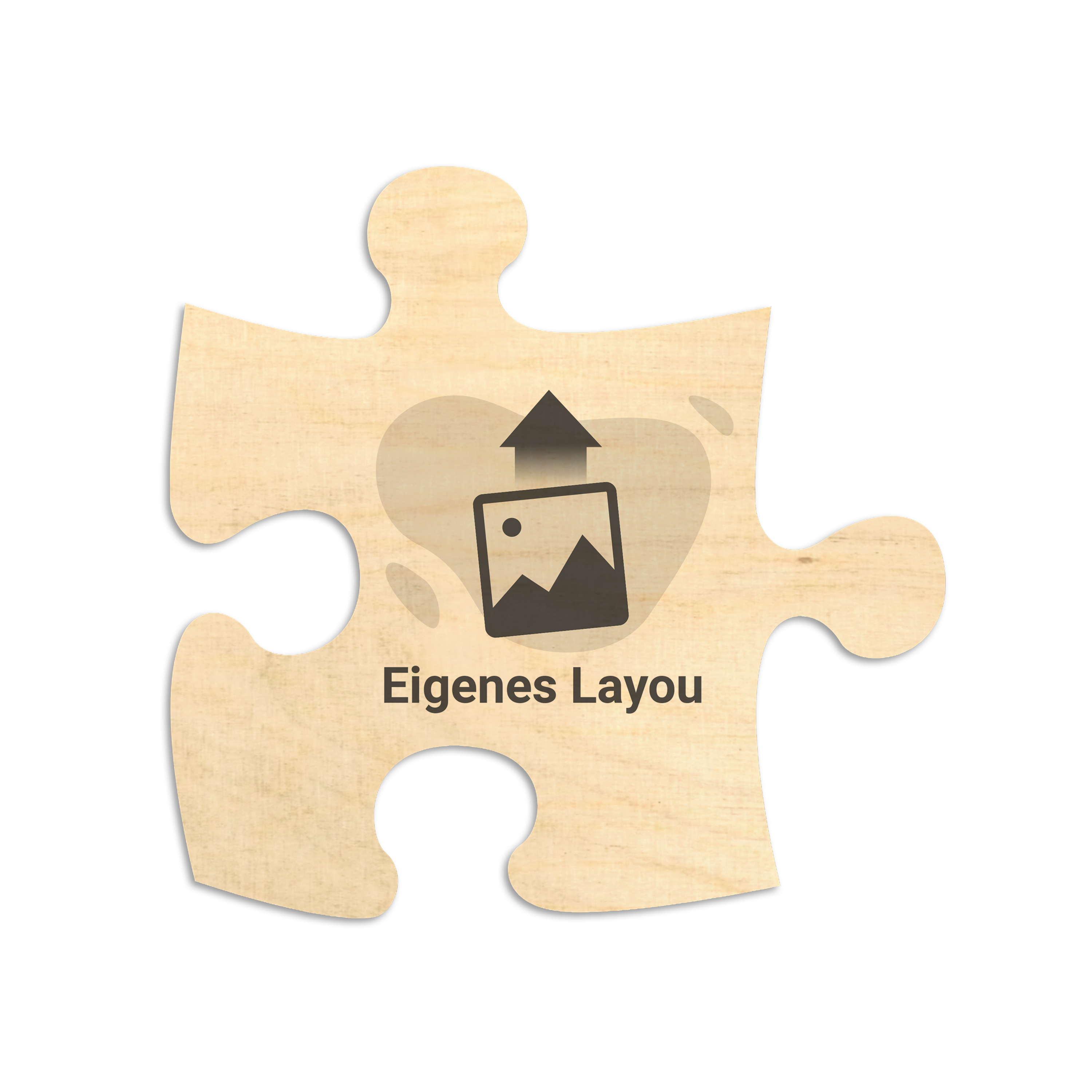 Holzschild Puzzleteil