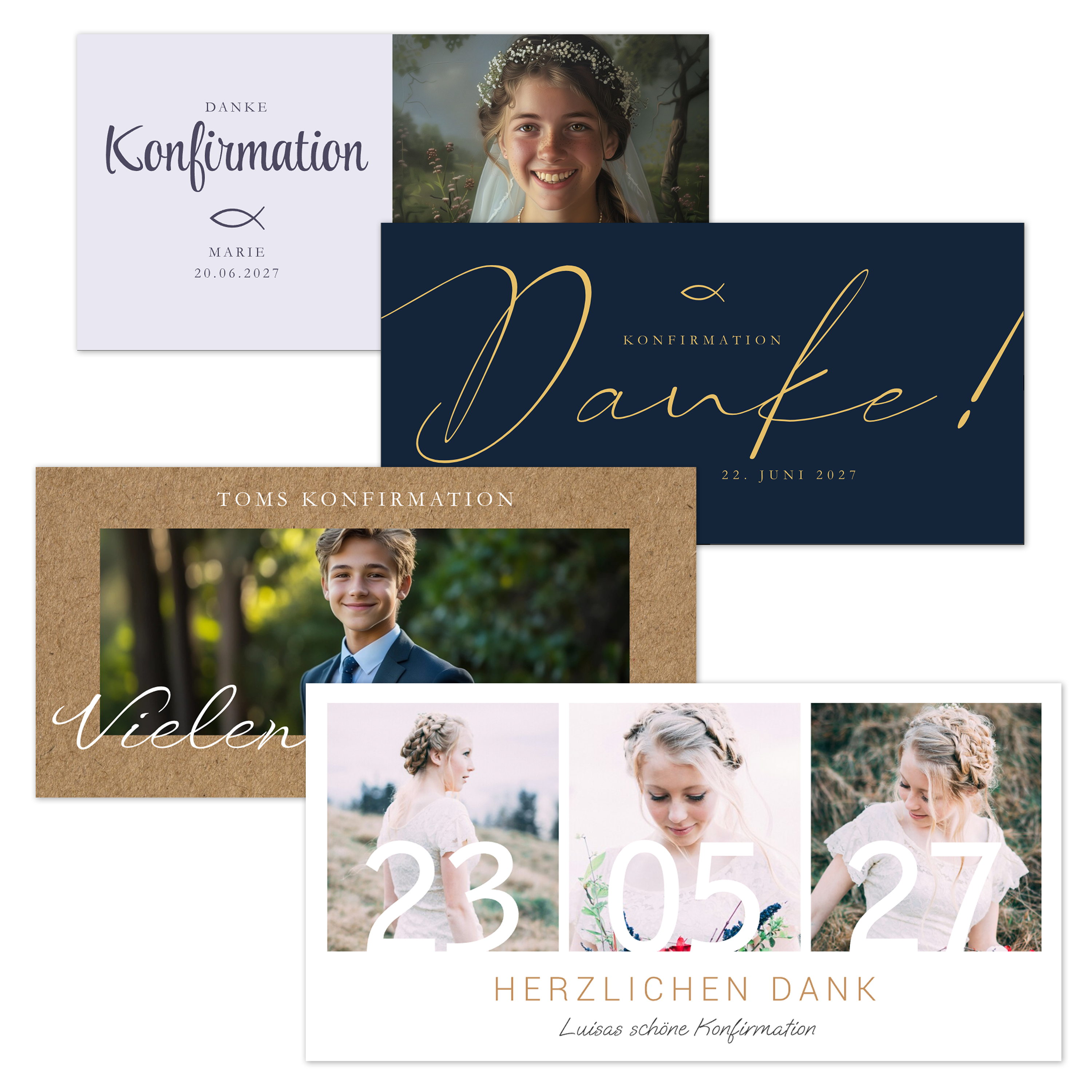 Dankeskarte Konfirmation