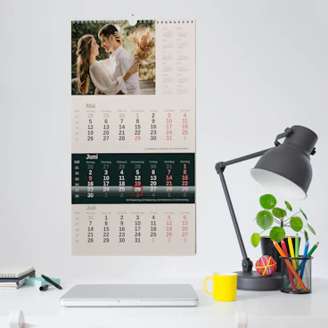 3-Monats-Wandkalender