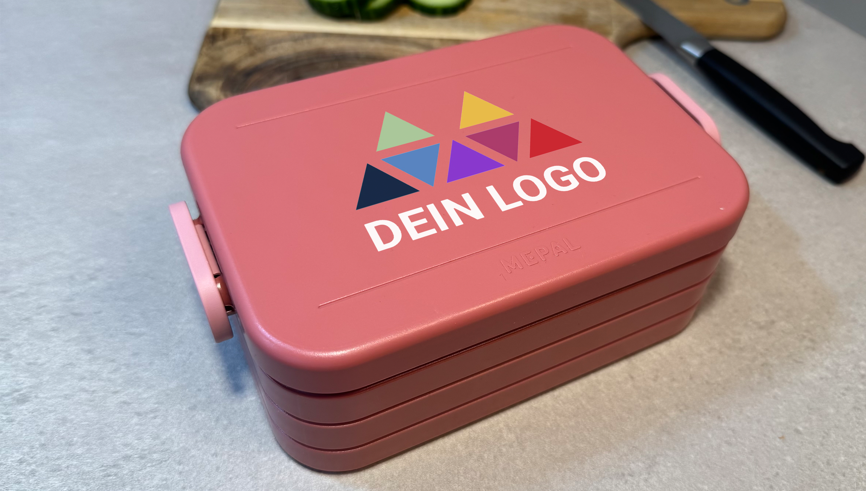 Personalisierte Brotdose mit Logo bedrucken als Werbegeschenk