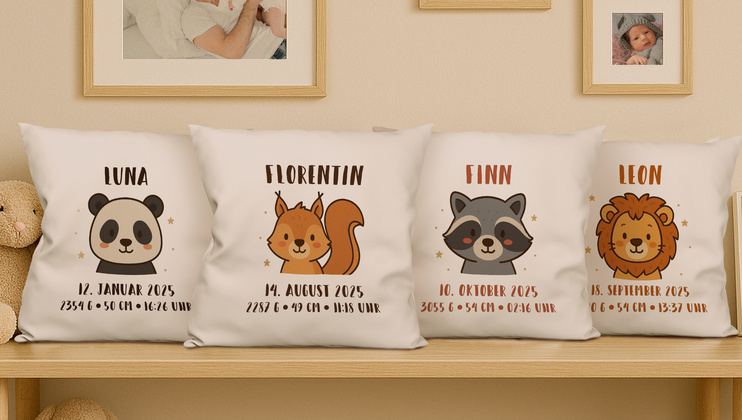 Geschenkideen für neugeborene Mädchen und Jungen