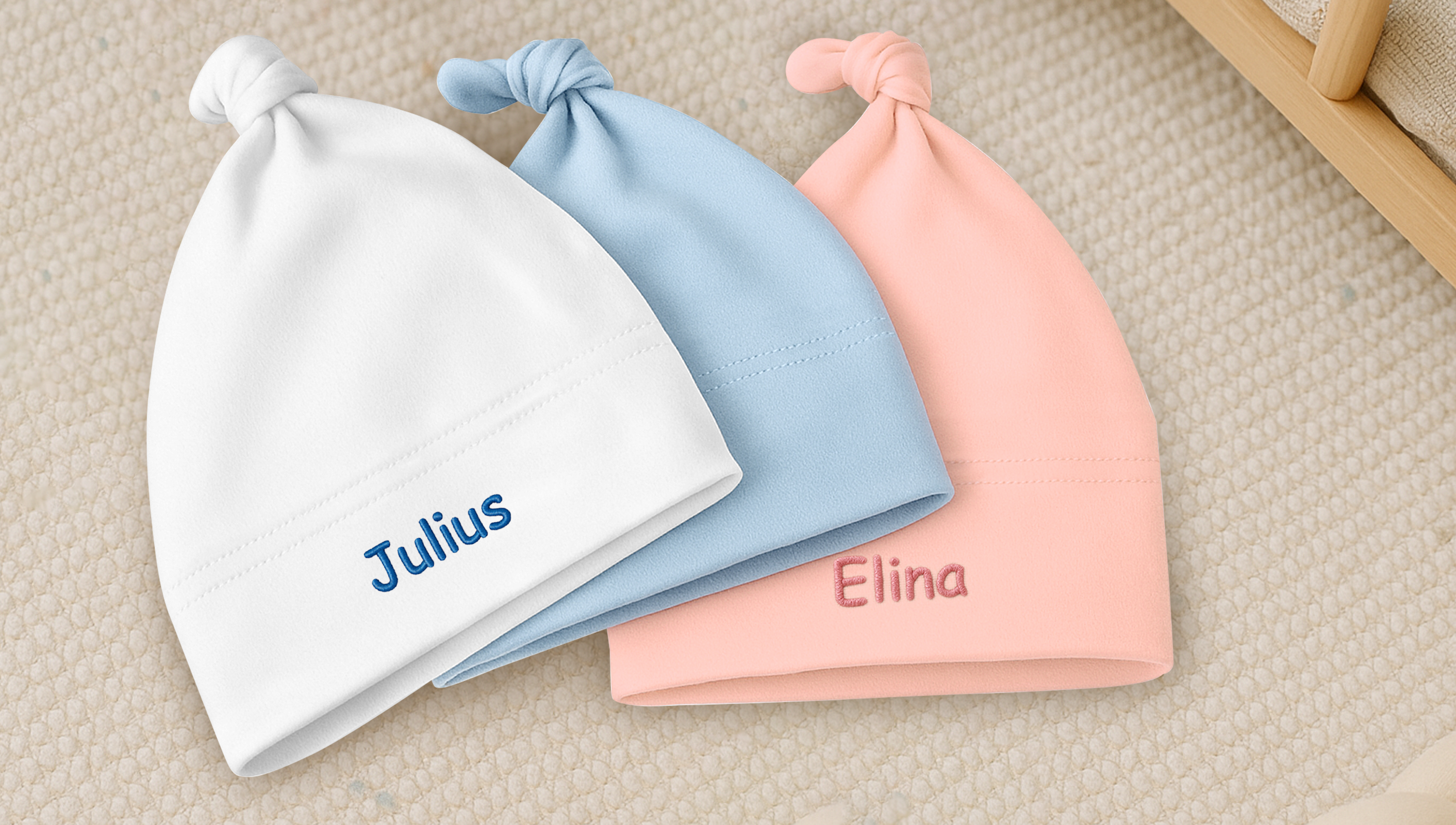 Personalisierte Kleidung fürs Baby mit Wunsch-Namen