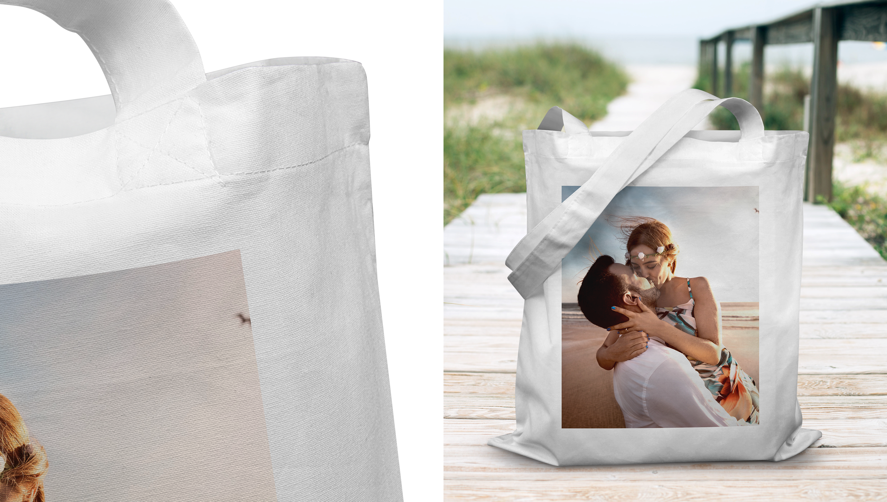 Individuelle Tragetasche mit Foto, Namen oder eigenem Text