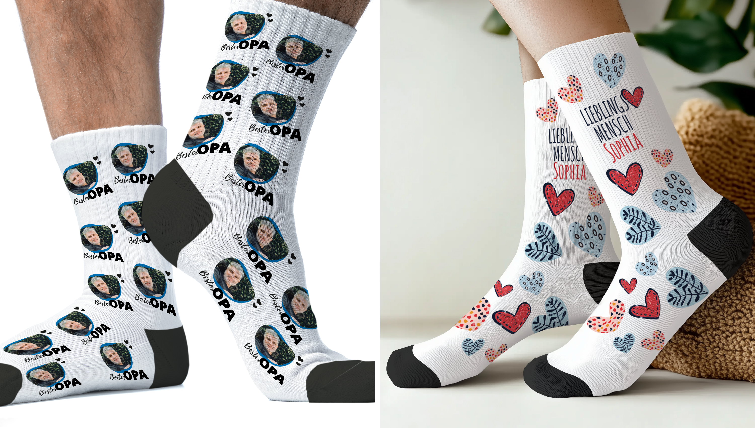 Socken mit Foto selbst gestalten: So einfach geht's