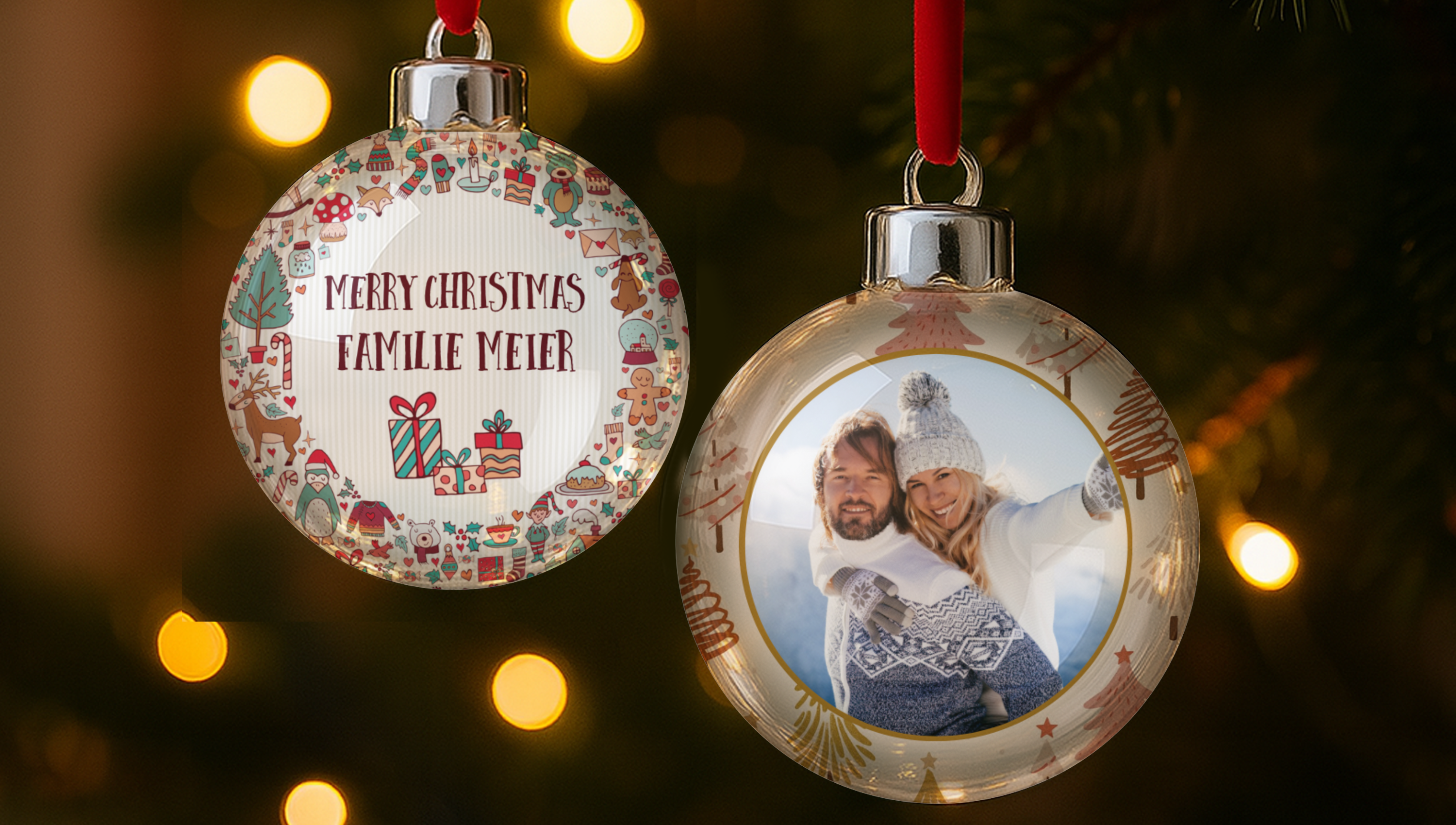 Foto-Weihnachtskugel als besonderes Weihnachtsgeschenk