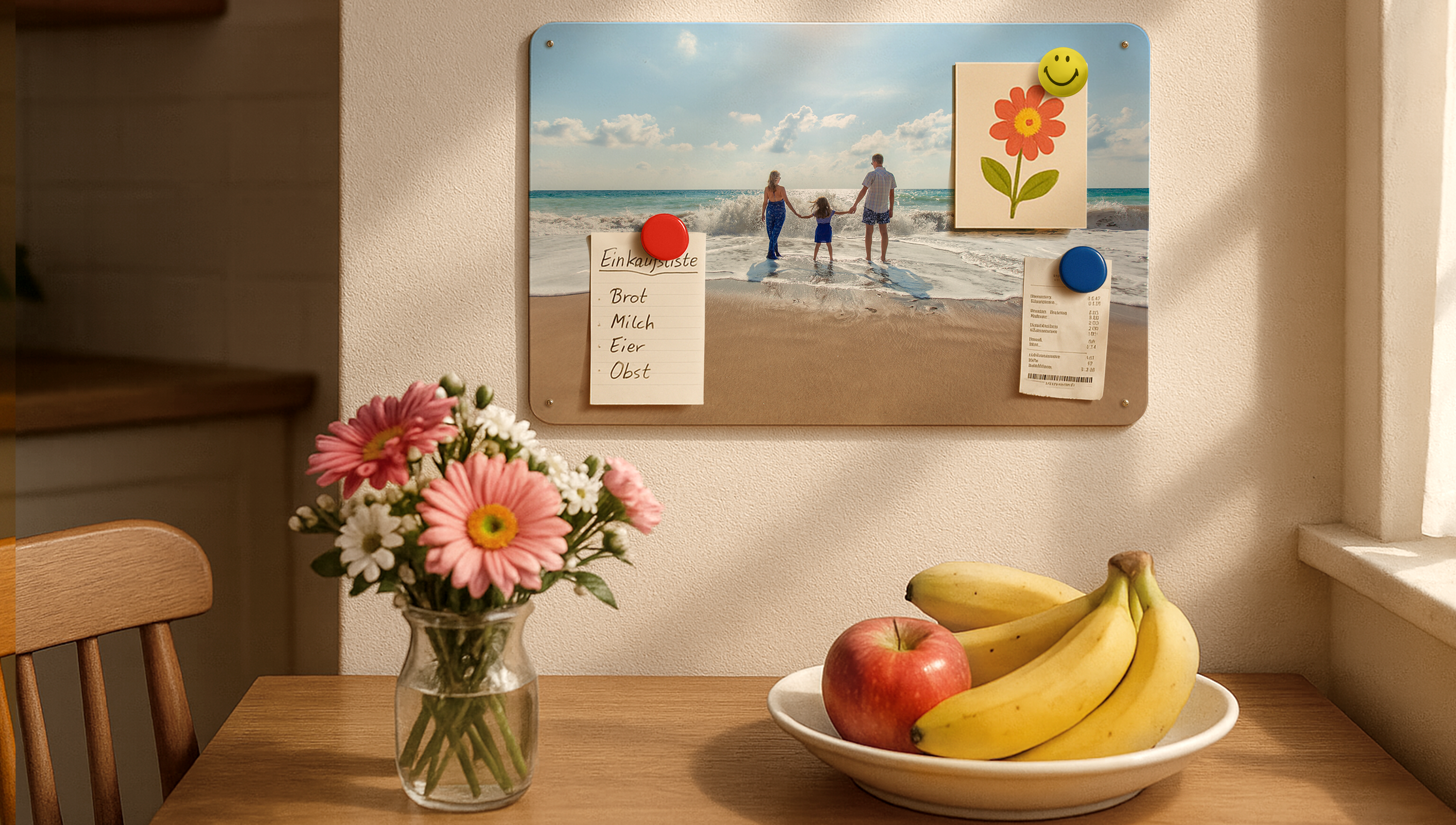 DIY-Idee: Magnet-Pinnwand mit Kreidetafel selber machen