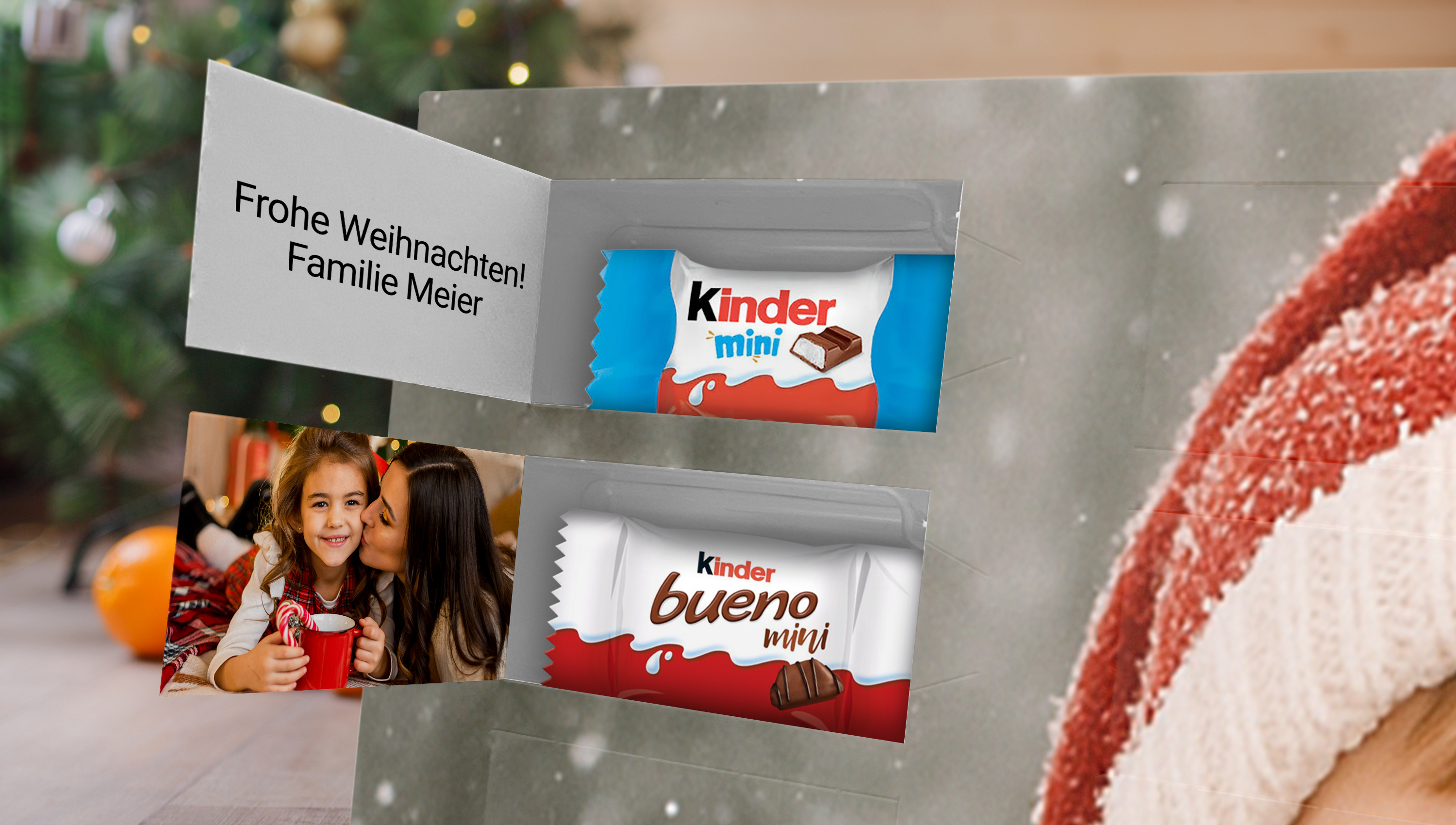 Adventskalender mit Schokolade von kinder® selbst gestalten