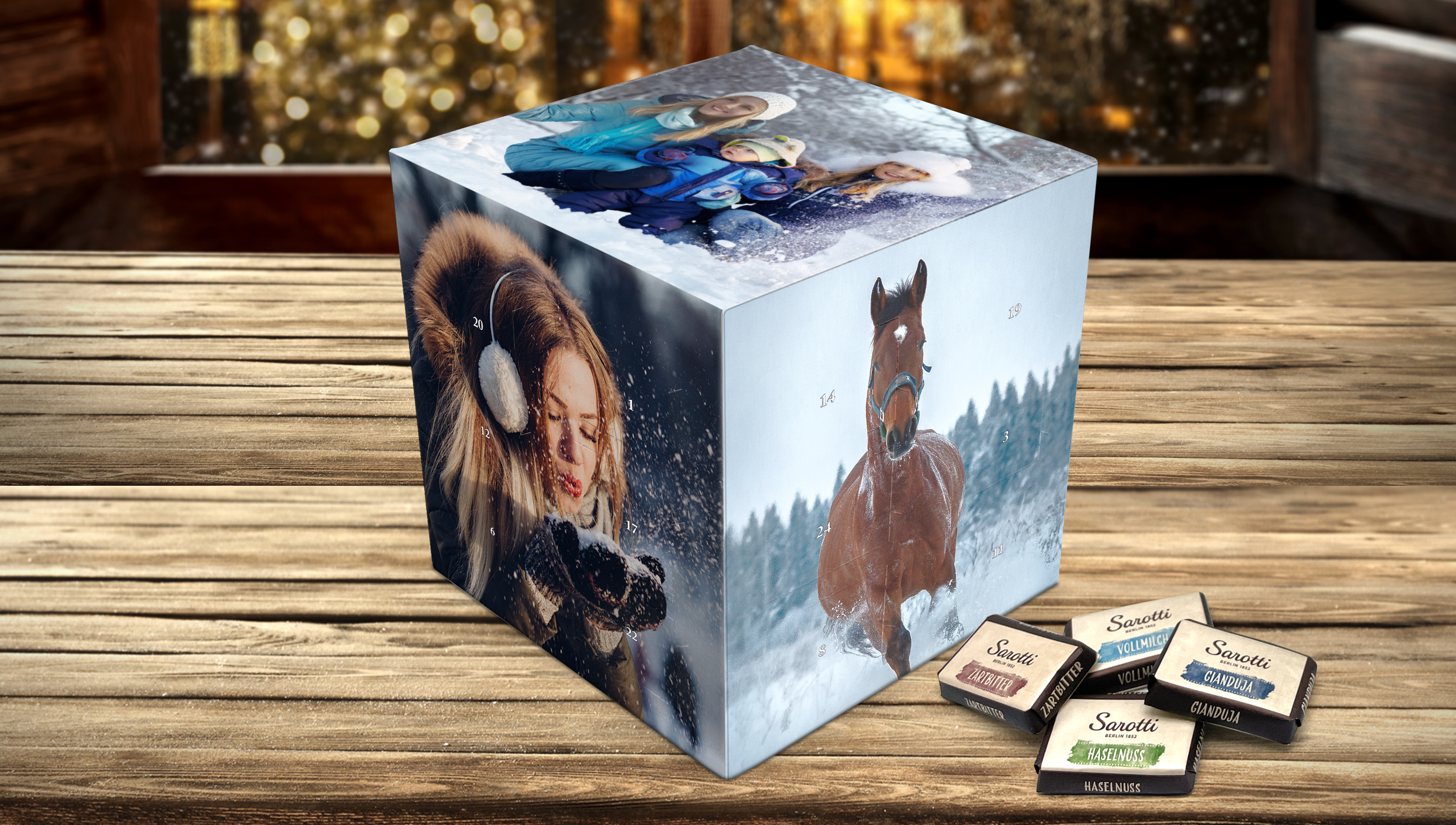 Adventskalender Fotowürfel: Ihr Advents-Highlight mit eigenen Bildern