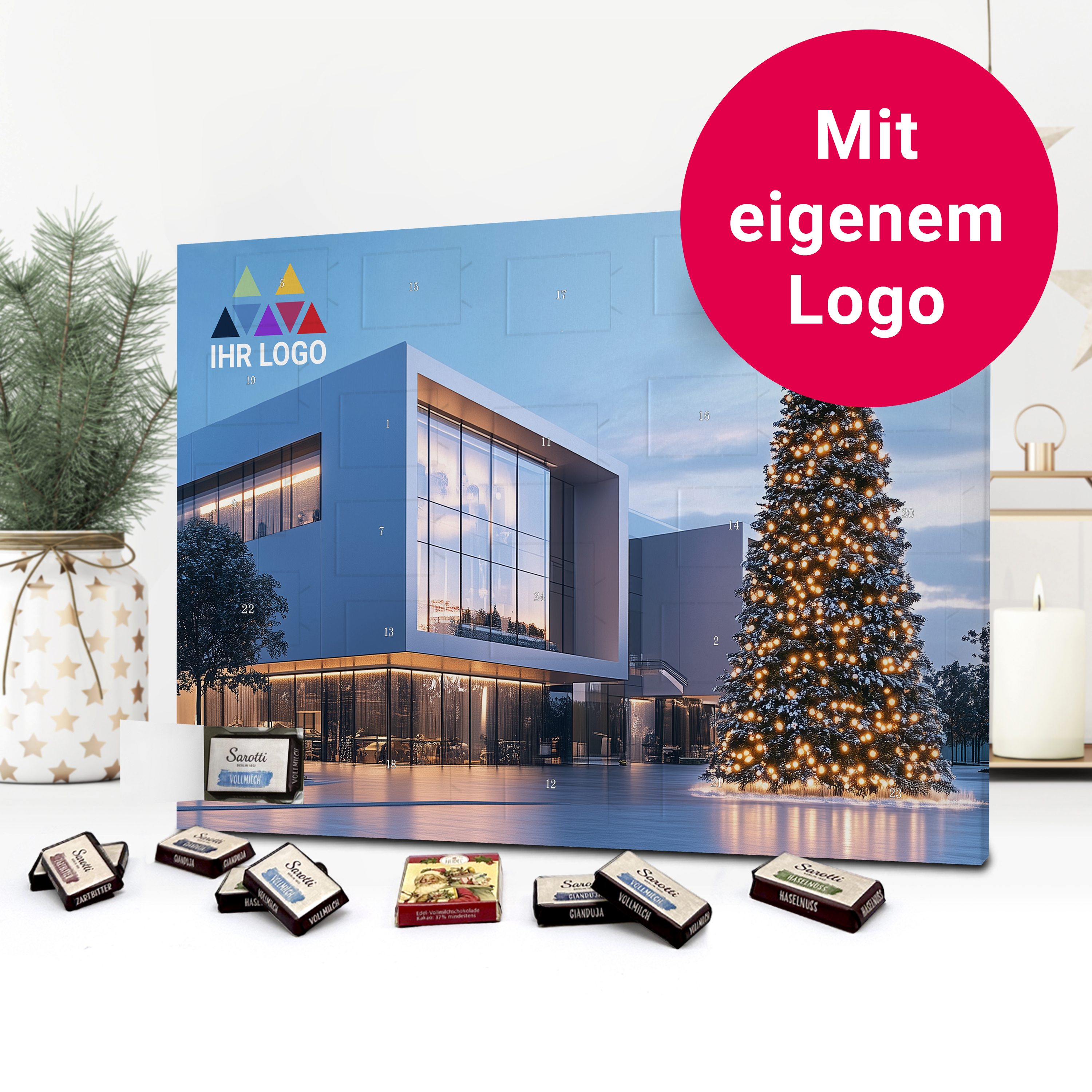 Werbemittel-Adventskalender mit Logo