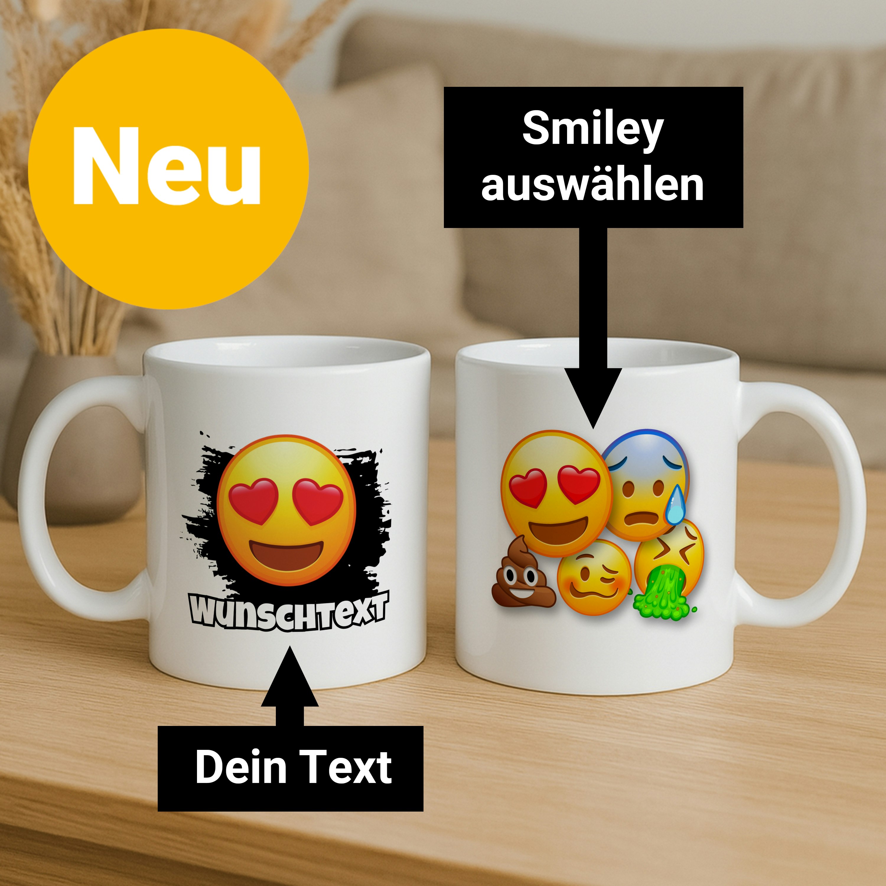 Smiley-Tasse