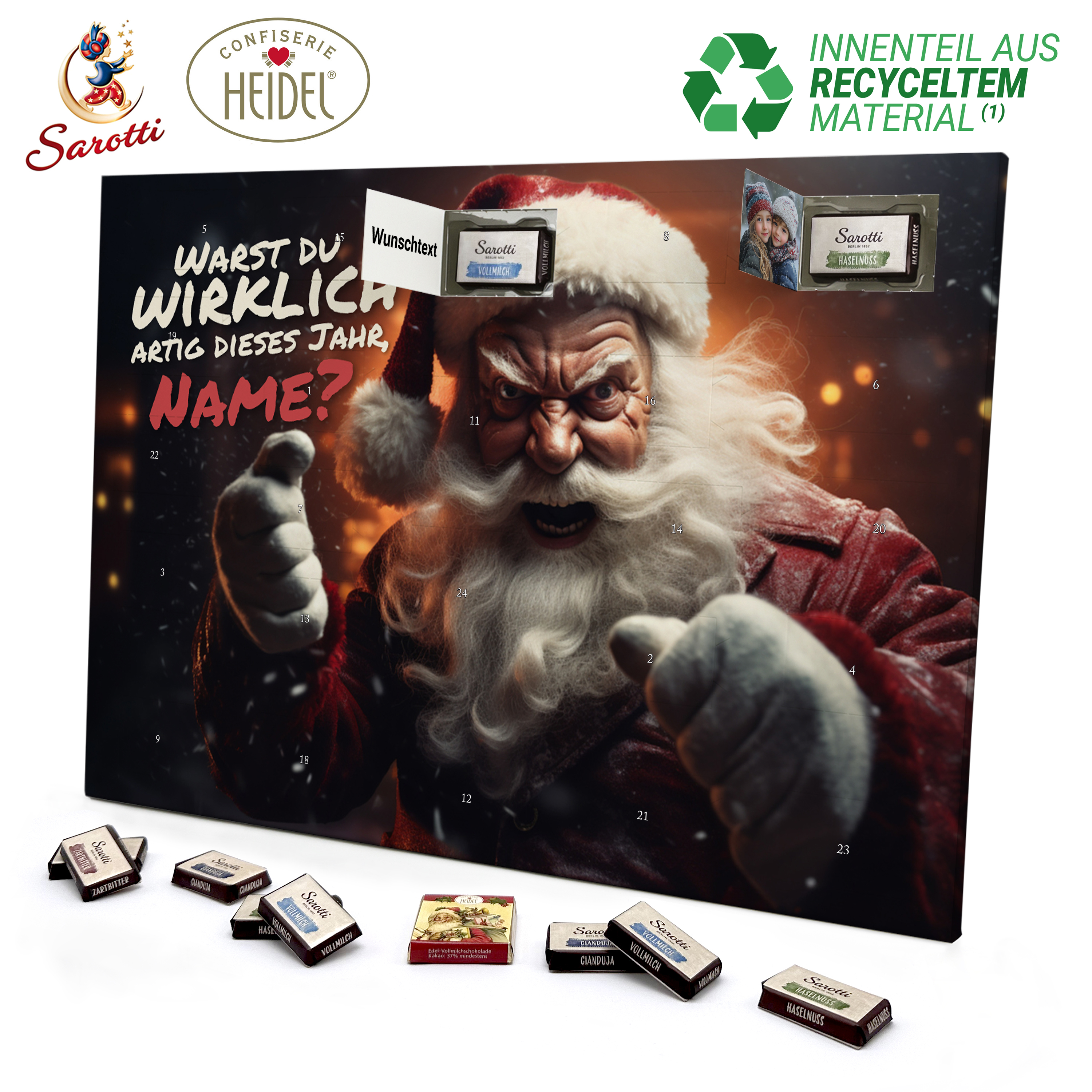 Namens-Adventskalender mit Sarotti