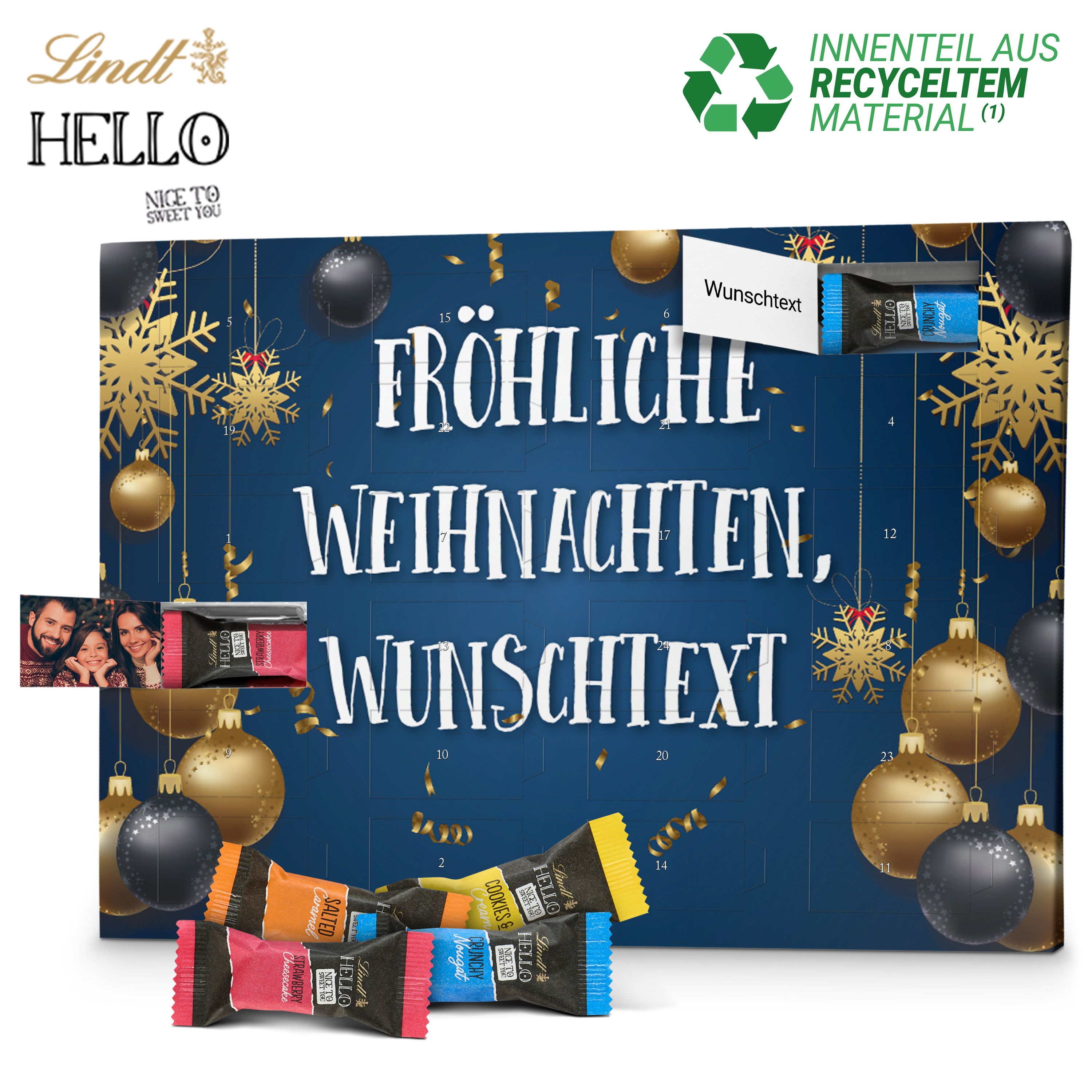 Namens-Adventskalender Lindt HELLO