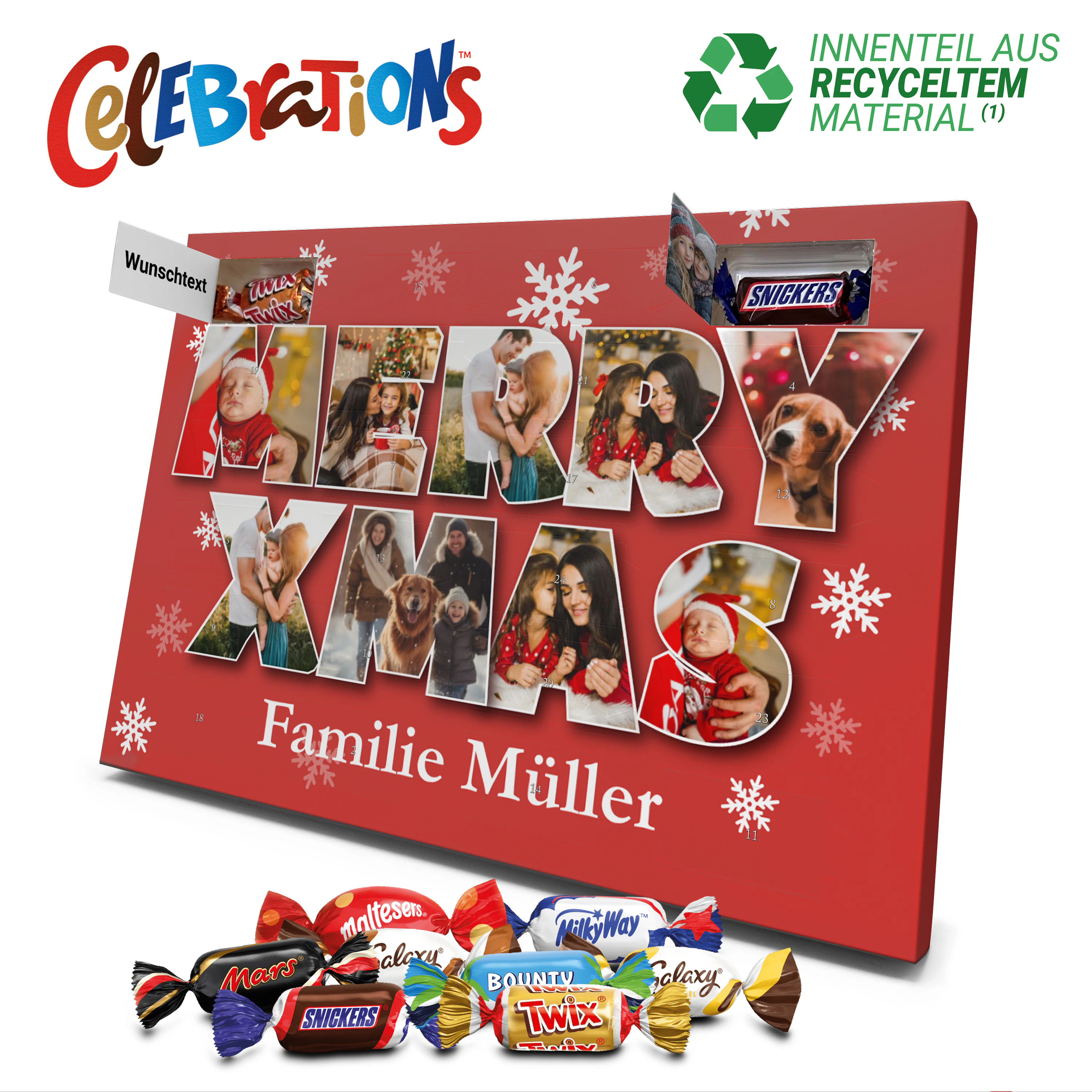 Celebrations Adventskalender mit Namen