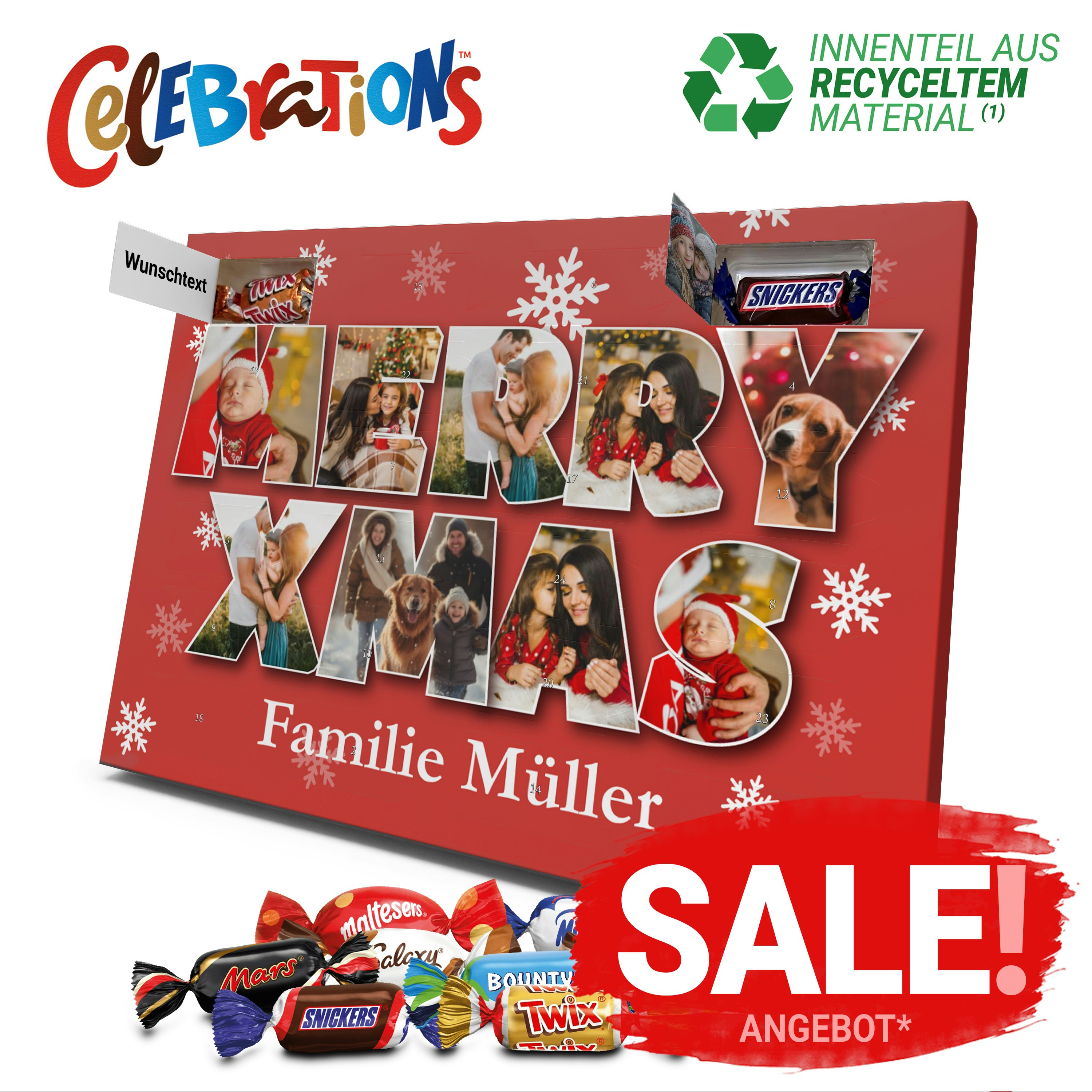 Celebrations Adventskalender mit Namen