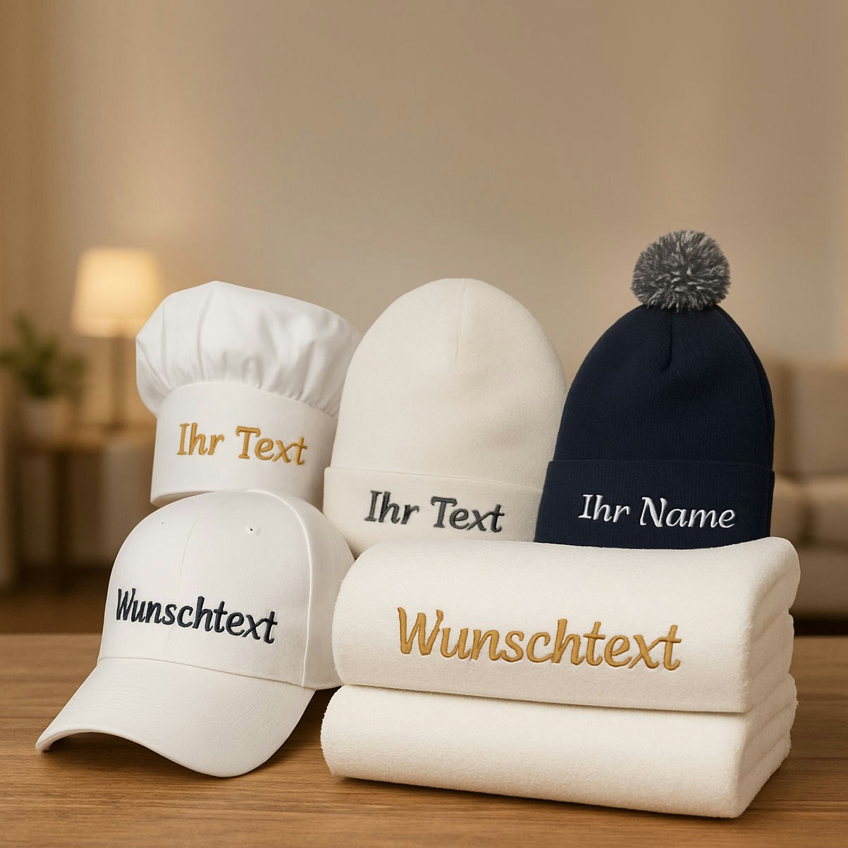 Textilien besticken