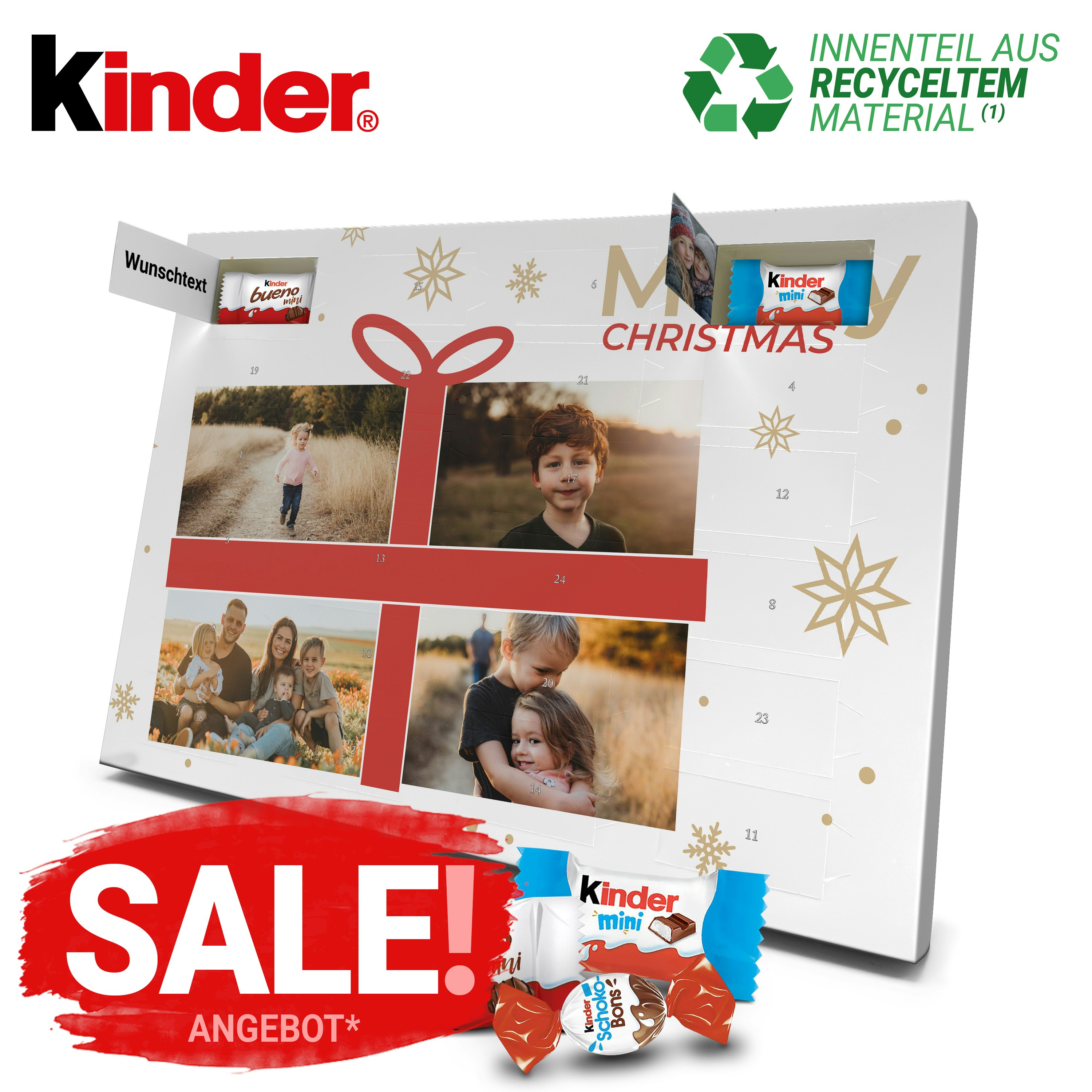 kinder® Schokolade Adventskalender