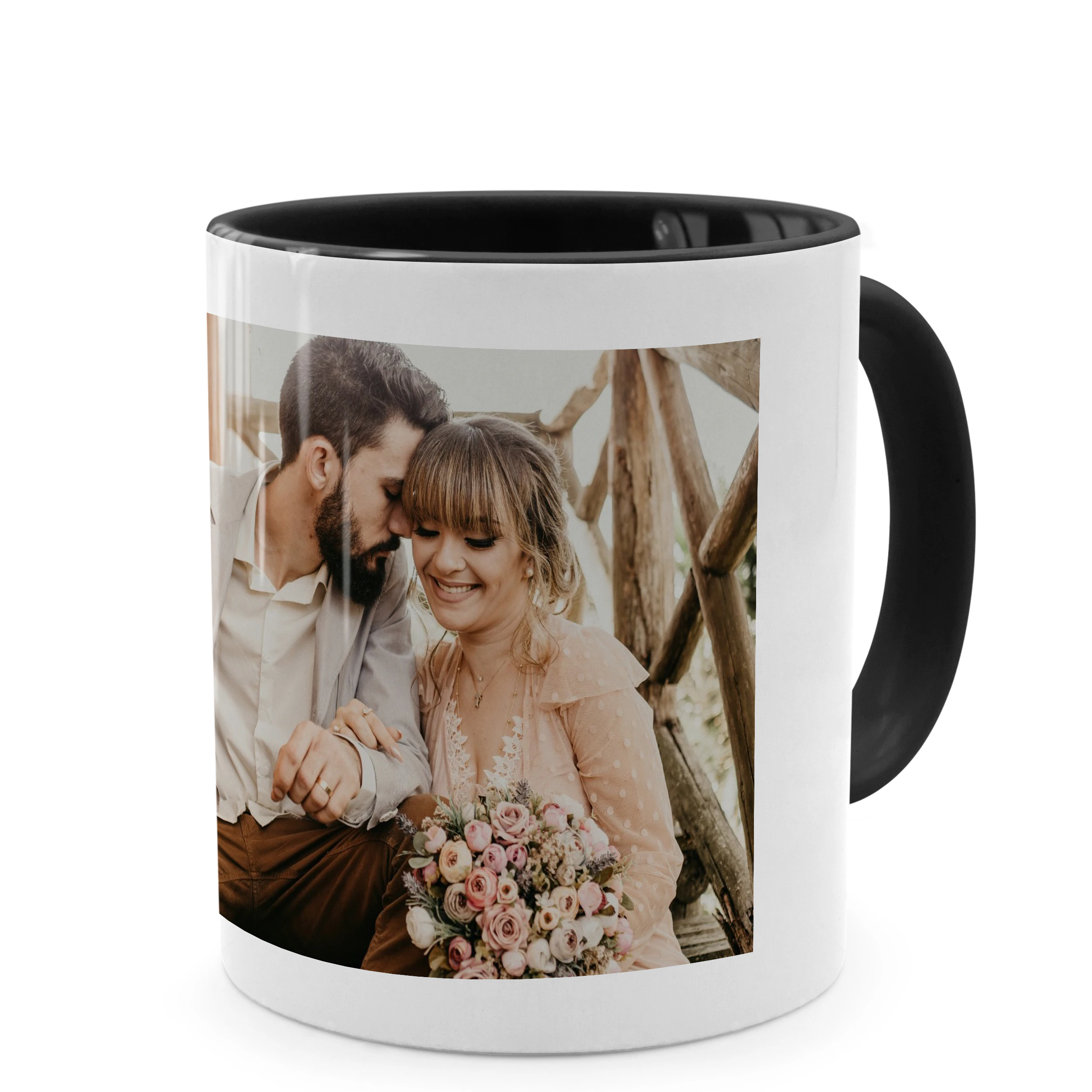 Zweifarbtasse Schwarz