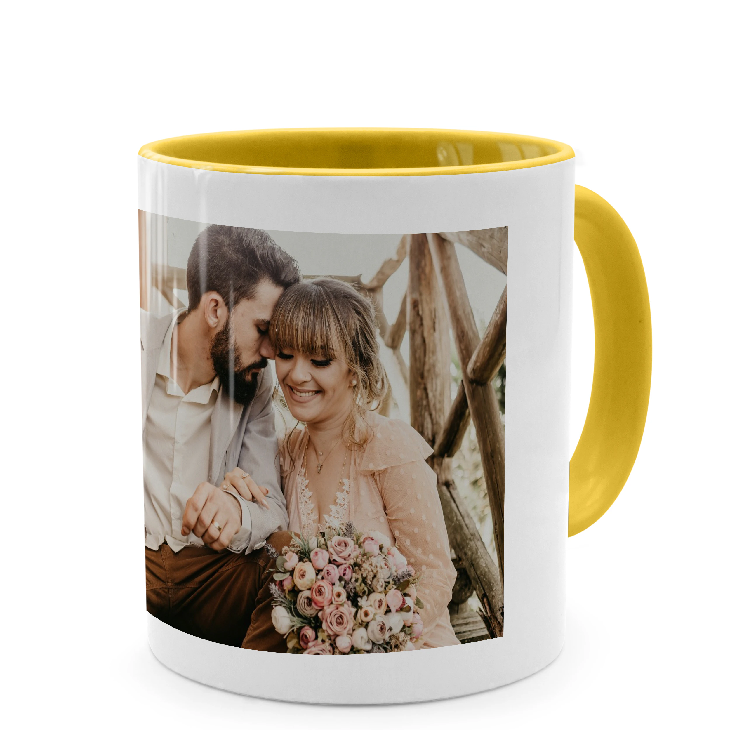 Zweifarbtasse Gelb