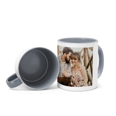 Zweifarbtasse Grau