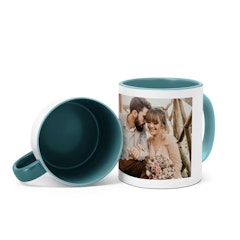 Zweifarbtasse Türkis