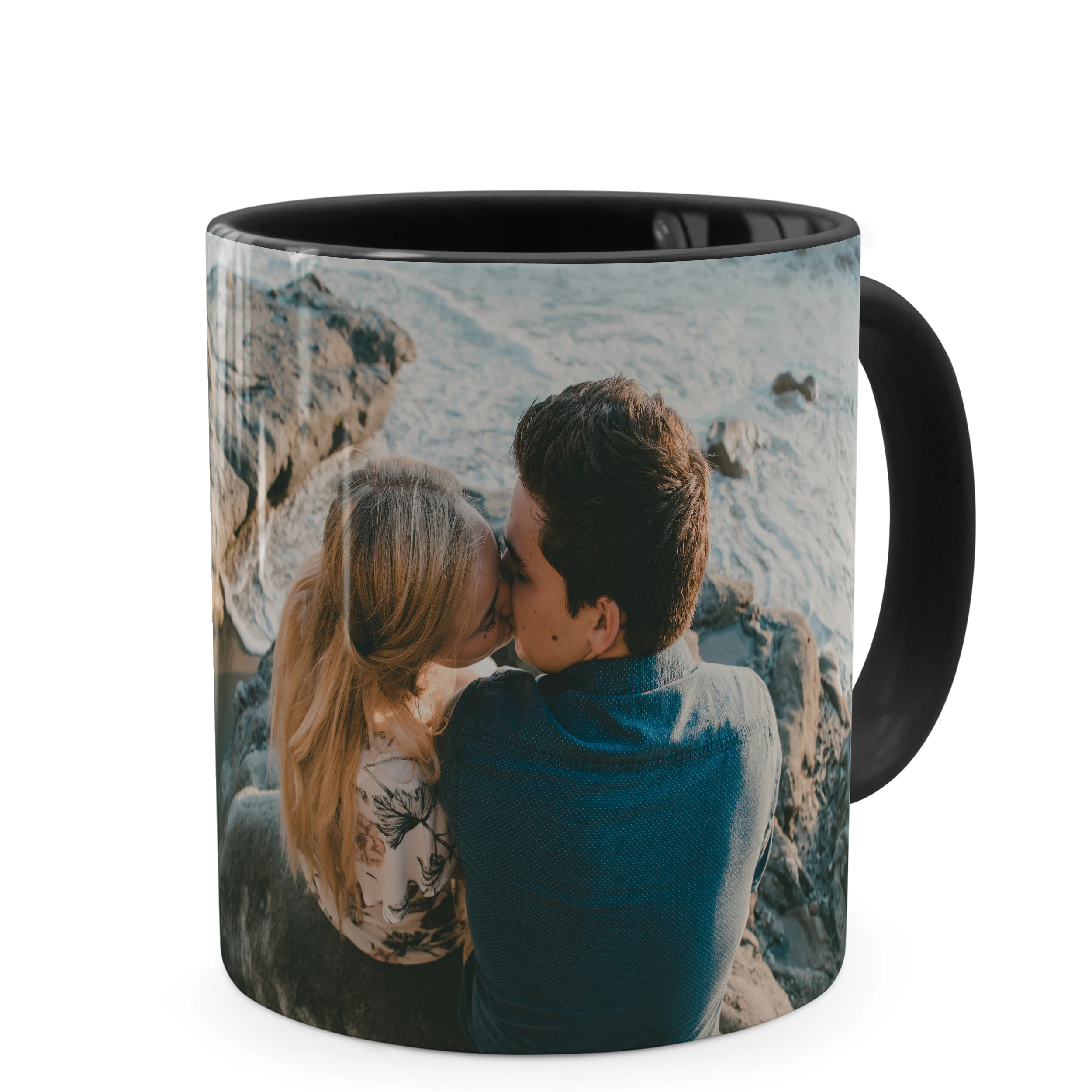 Zweifarbtasse Schwarz