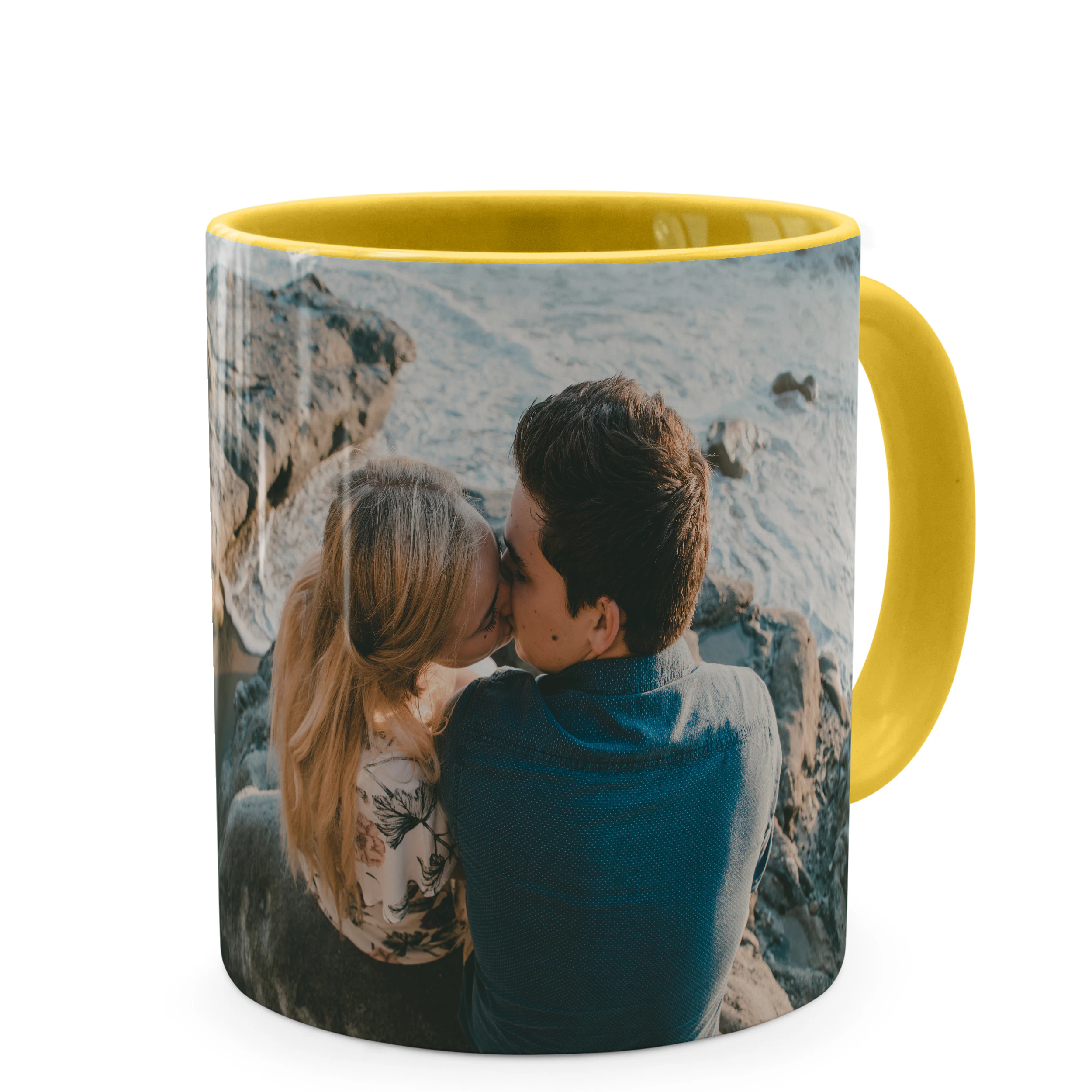 Zweifarbtasse Gelb