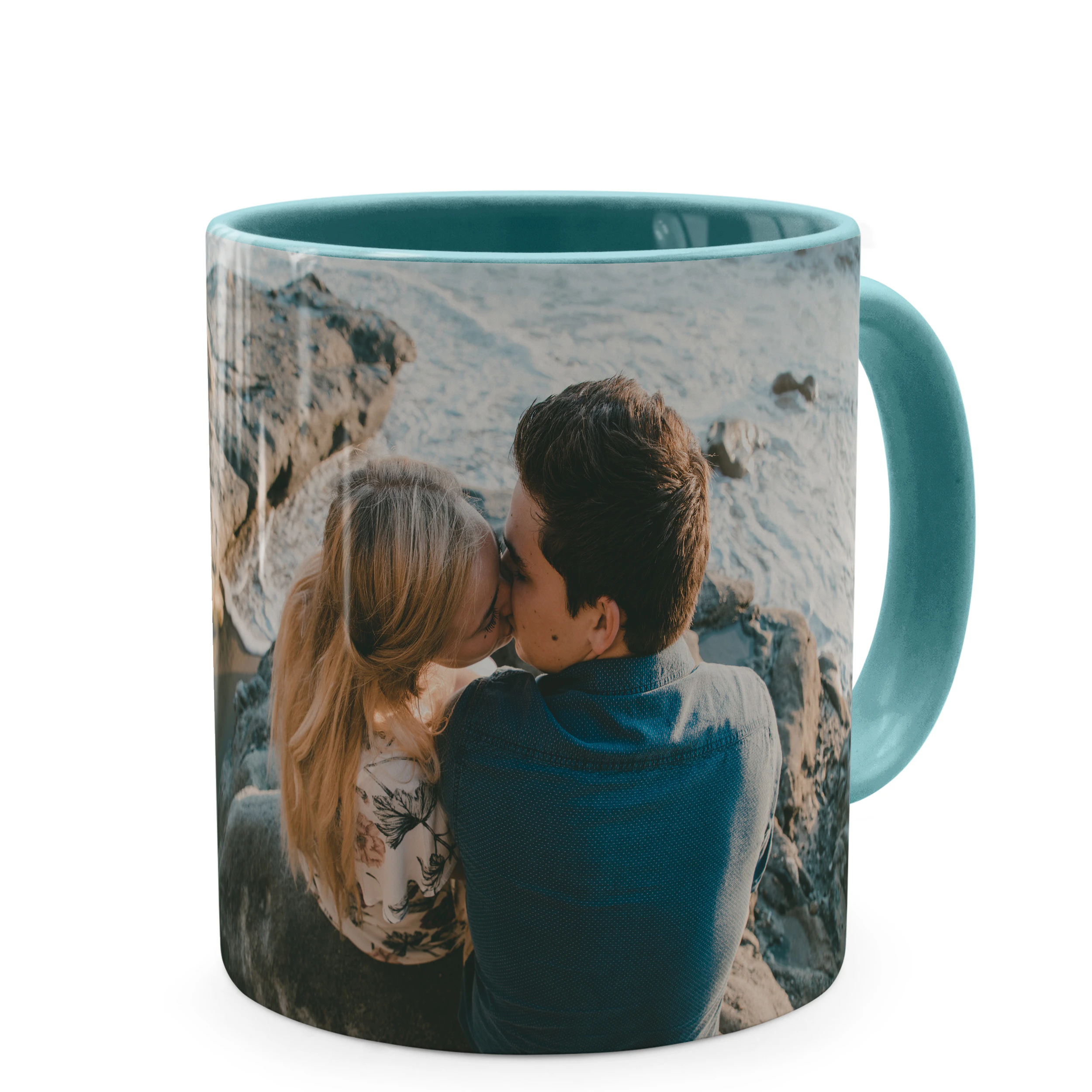 Zweifarbtasse Türkis